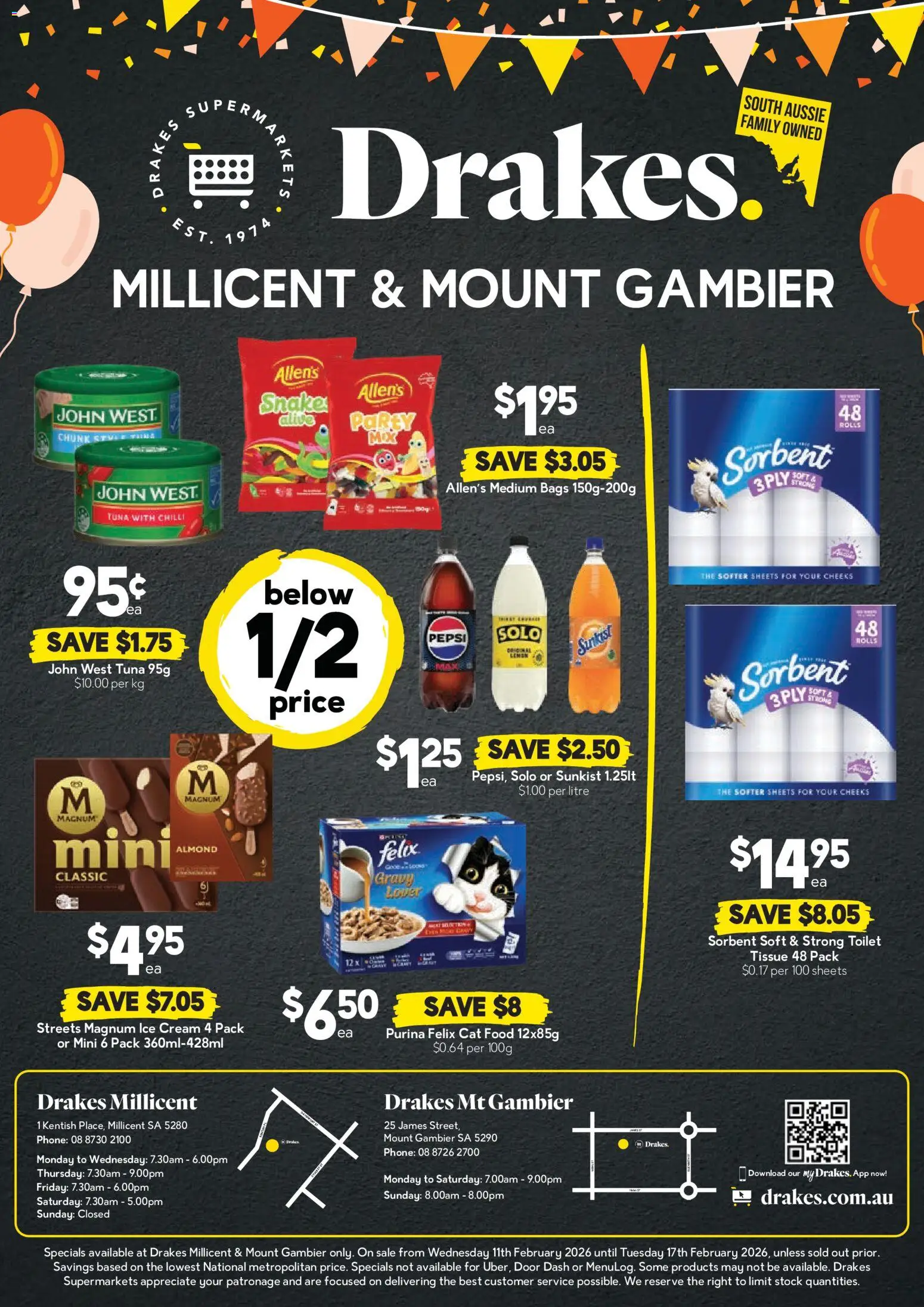 Drakes catalogue - valid from 11.02.2026 | Page: 2 | Products: Door, Pepsi, Cream, Tuna