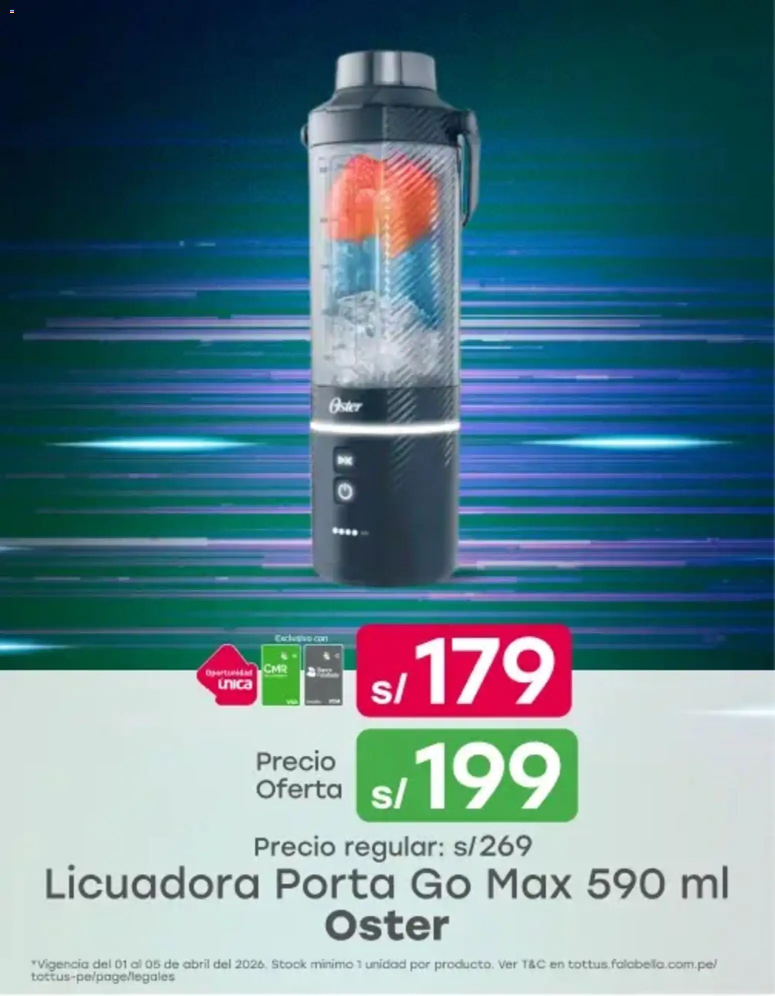 Catálogo Tottus válido desde 01.04.2026 | Página: 4 | Productos: Licuadora