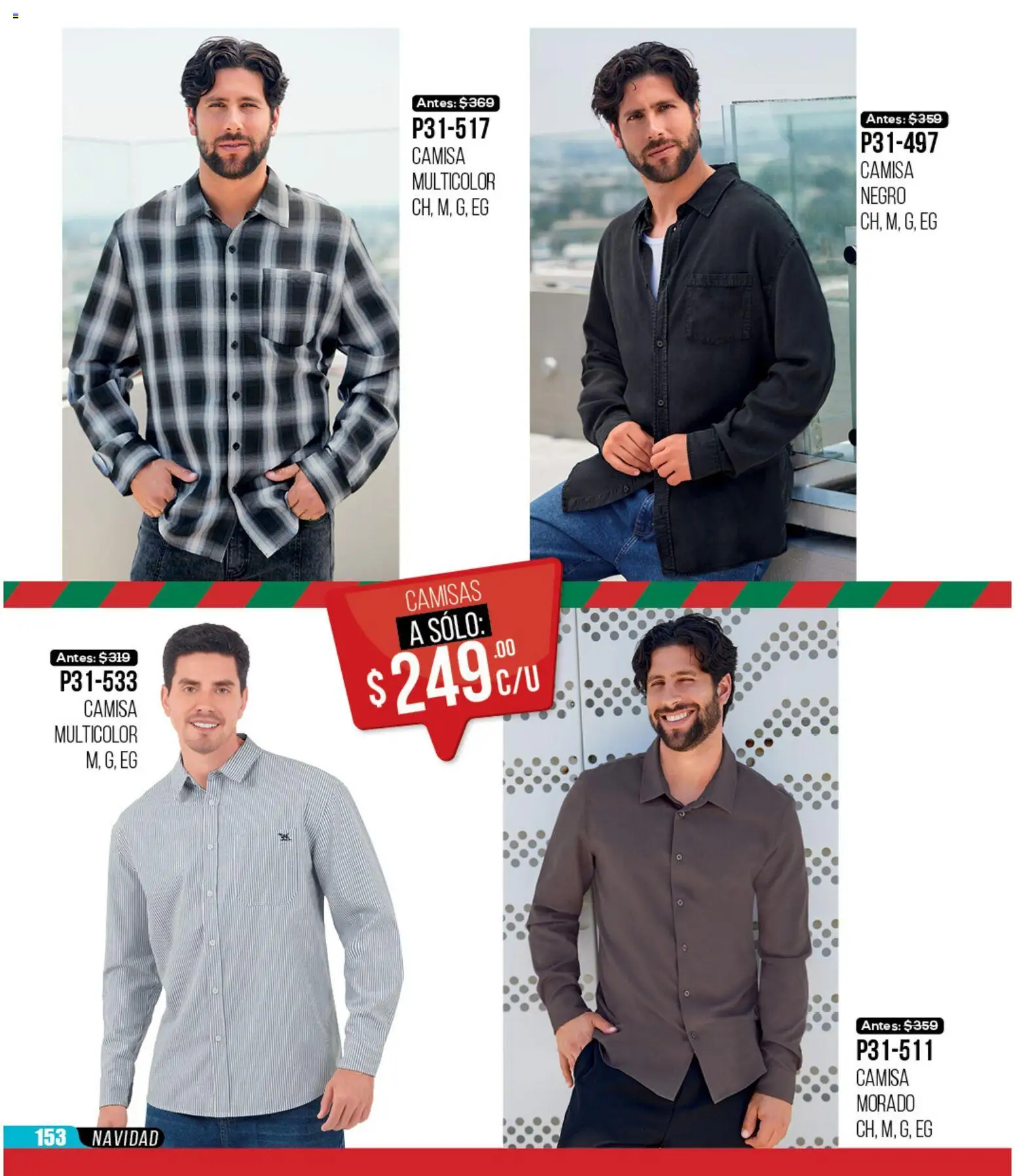 Nuevas ofertas de Cklass válidas en toda la República Mexicana desde el 30.11.2025. ¡Encuentra las mejores ofertas en Cklass catálogo Rebajas Navideñas Calzado! | Página: 585 | Productos: Camisa