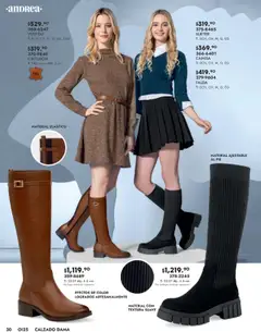 Nuevas ofertas de Andrea válidas en toda la República Mexicana desde el 24.08.2025. ¡Encuentra las mejores ofertas en Andrea - Catálogo Calzado Dama! | Página: 30 | Productos: Suéter, Camisa, Vestido, Falda