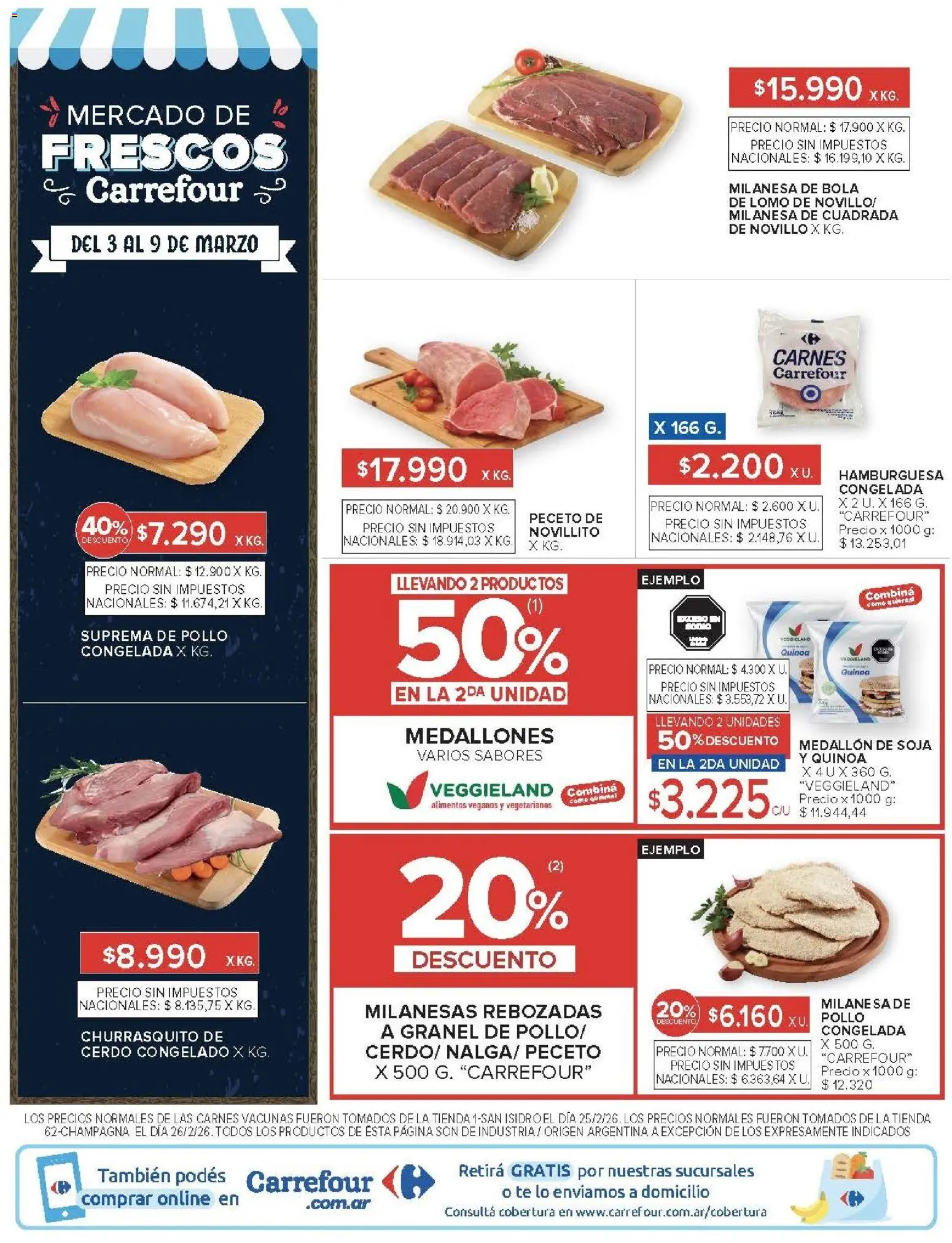 Carrefour Market catálogo │ válido desde el 03.03.2026 | Página: 17 | Productos: Pollo, Milanesa, Cerdo, Té