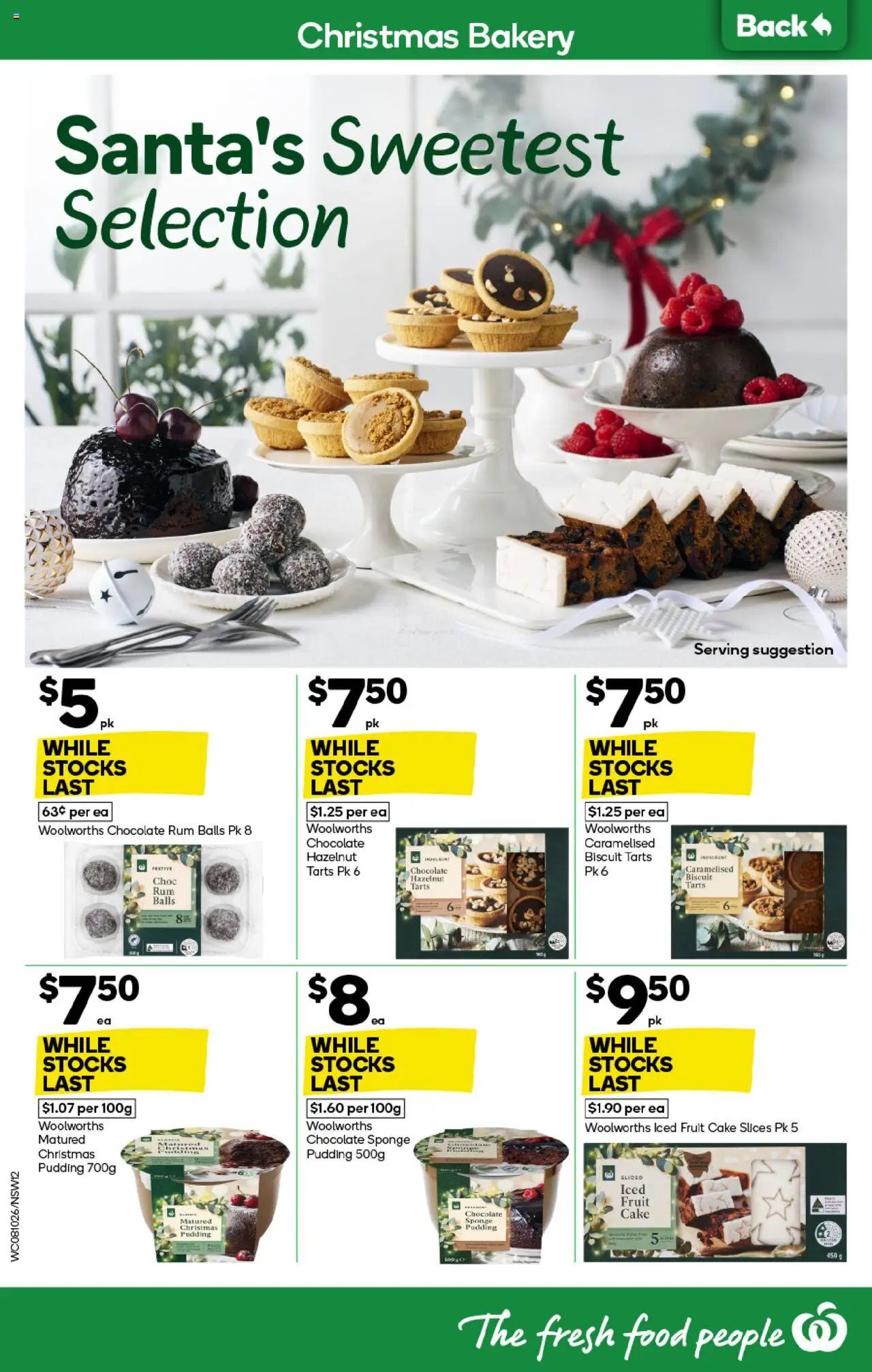 Woolworths catalogue - valid from 08.10.2025 | Page: 12 | Products: Chocolate, Pudding, Sponge, Bakery
