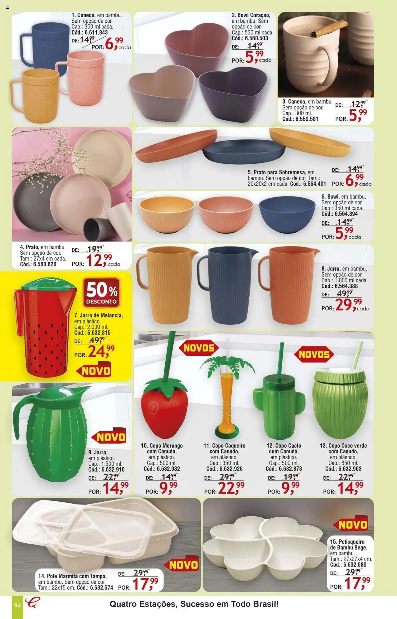 Quatro Estações Folheto - válido de 01.08.2025 | Página: 90 | Produtos: Coco, Jarra