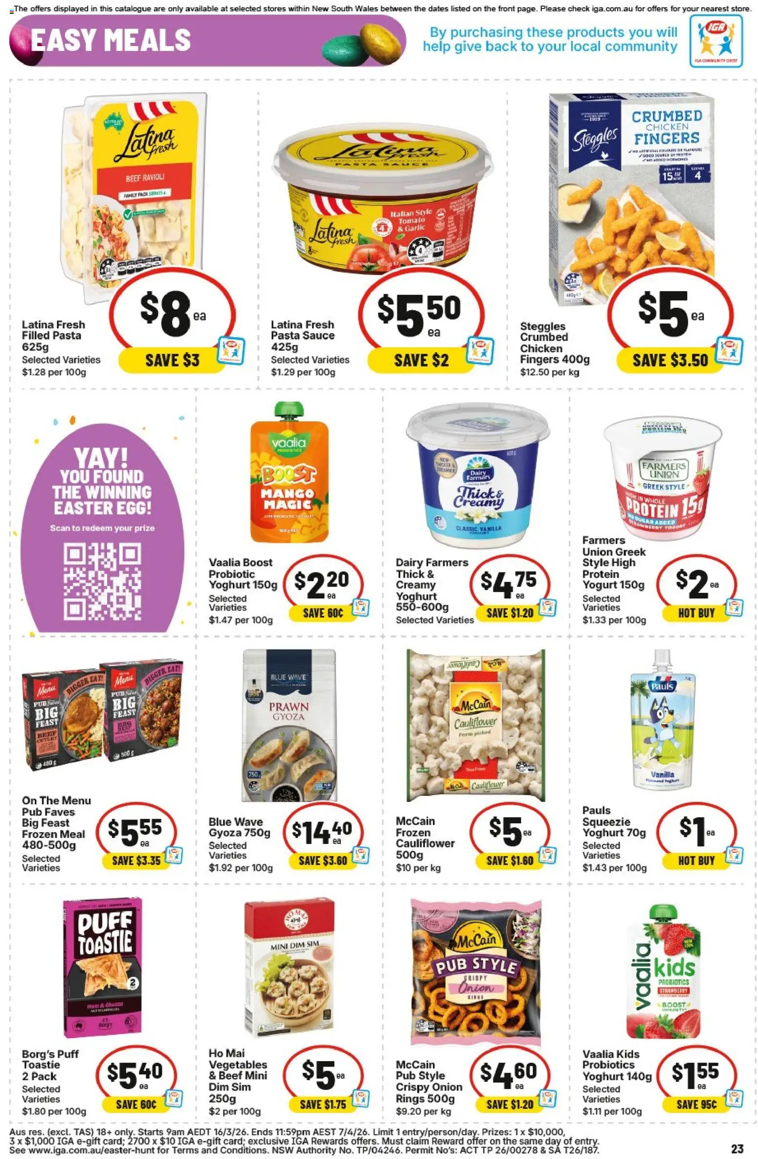 IGA catalogue - valid from 18.03.2026 | Page: 22 | Products: Butter, Noodles, Sour cream, Beef