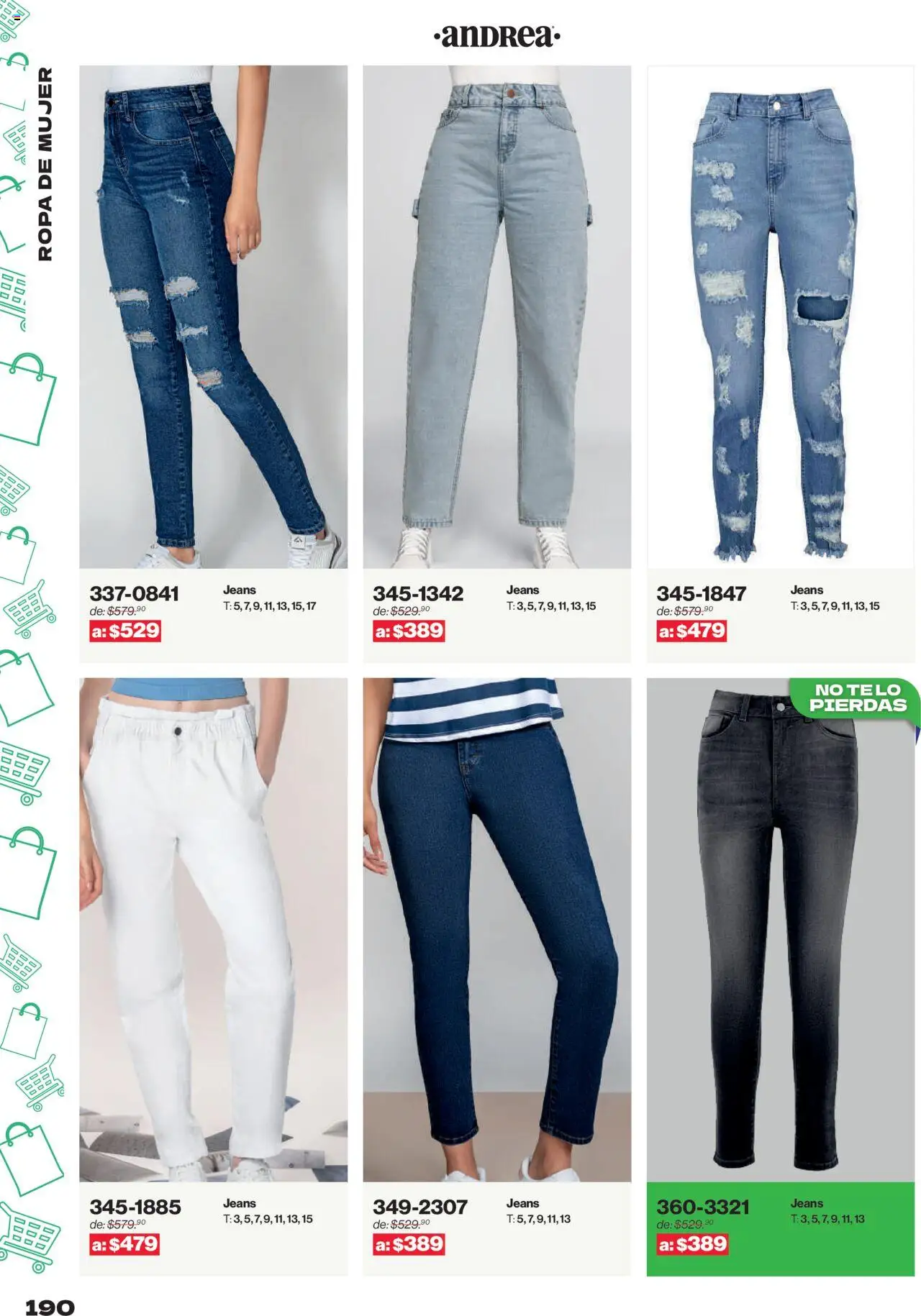 Nuevas ofertas de Andrea válidas en toda la República Mexicana desde el 10.08.2025. ¡Encuentra las mejores ofertas en Andrea - Catálogo Outlet! | Página: 190 | Productos: Ropa