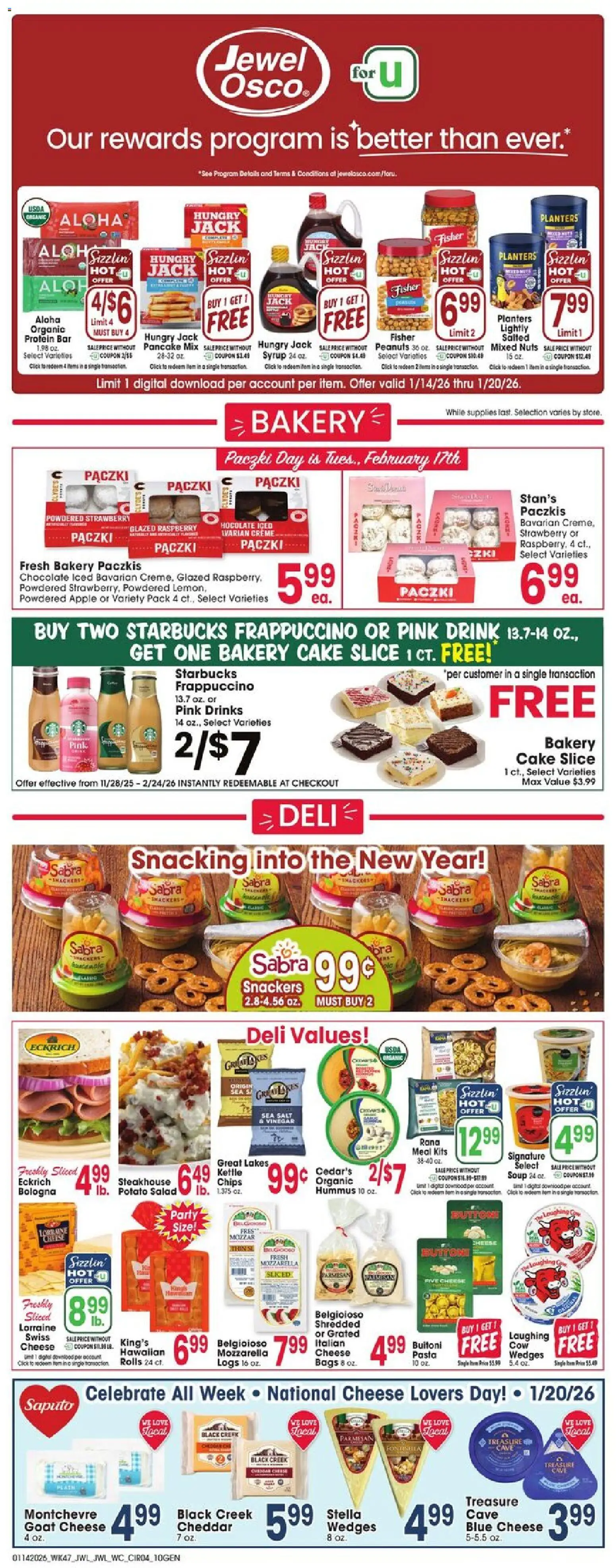 Jewel Osco Weekly Ad - IL - valid from 14.01.2026 | Page: 4 | Products: Vinegar, Nuts, Salt, Kettle
