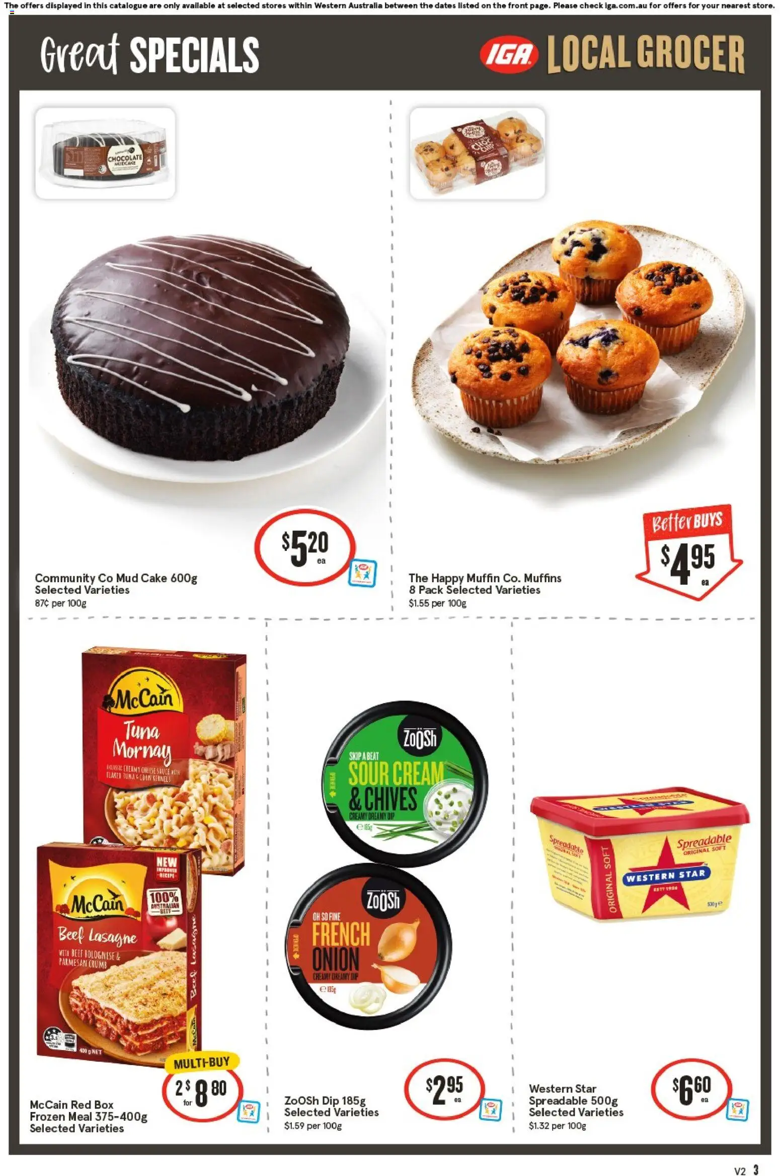 IGA catalogue - valid from 21.01.2026 | Page: 3 | Products: Sour cream, Cream, Sauce, Tuna