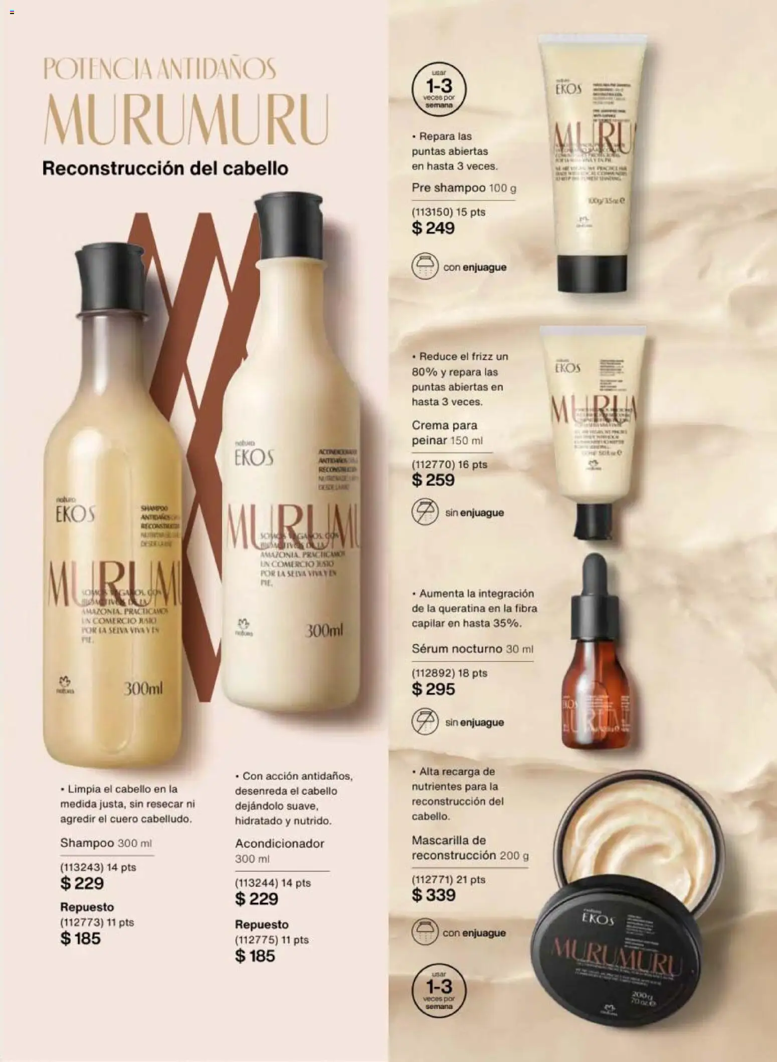 Nuevas ofertas de Natura válidas en toda la República Mexicana desde el 30.01.2026. ¡Encuentra las mejores ofertas en Natura campaña 3 2026! | Página: 141 | Productos: Serum, Crema, Mascarilla, Acondicionador