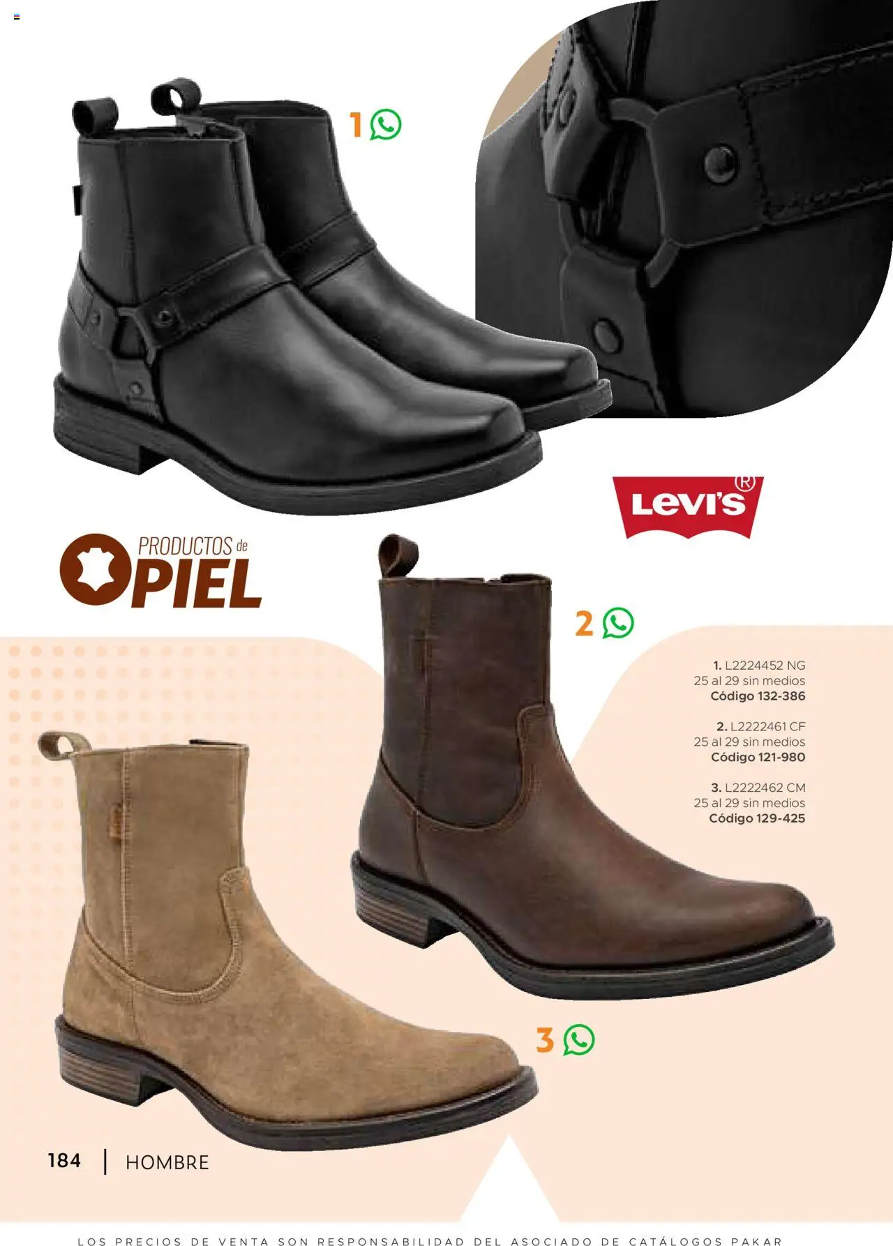 Nuevas ofertas de SC Pakar válidas en toda la República Mexicana desde el 24.07.2025. ¡Encuentra las mejores ofertas en SC Pakar - Catálogo Hombre otoño / invierno! | Página: 184