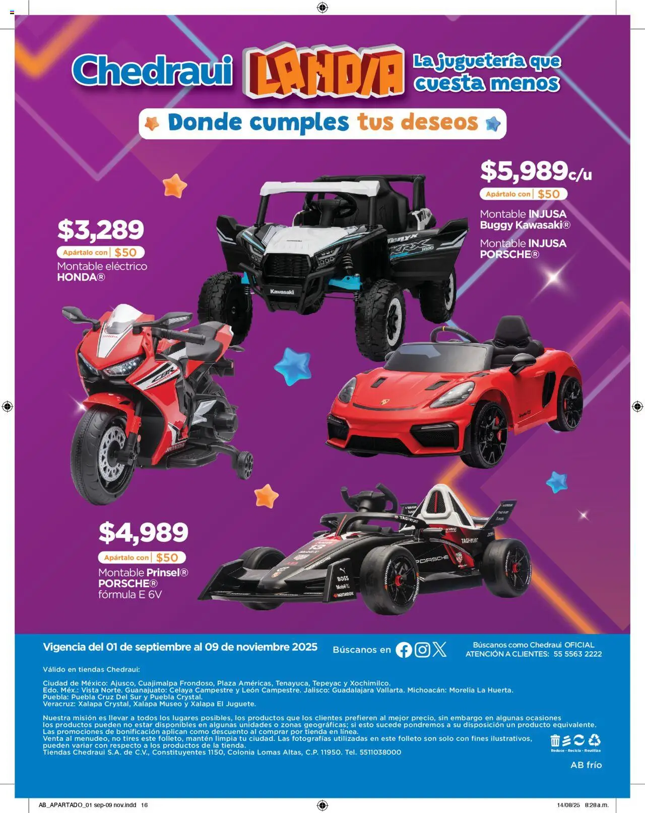 Nuevas ofertas de Chedraui válidas en toda la República Mexicana desde el 01.09.2025. ¡Encuentra las mejores ofertas en Chedraui - Folleto Cumplir Tus Deseos! | Página: 16