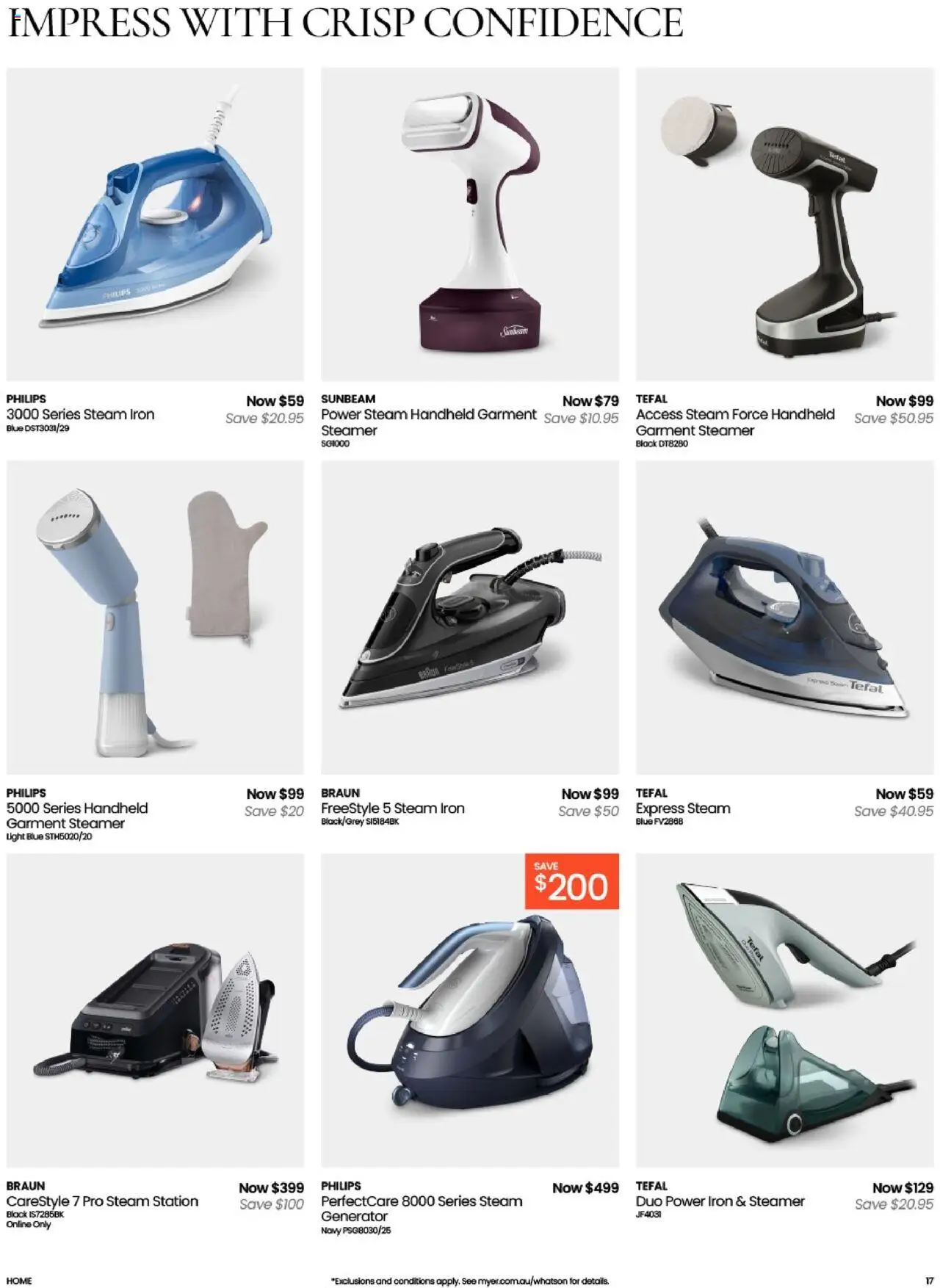 Myer catalogue - valid from 12.08.2025 | Page: 17 | Products: Light, Iron