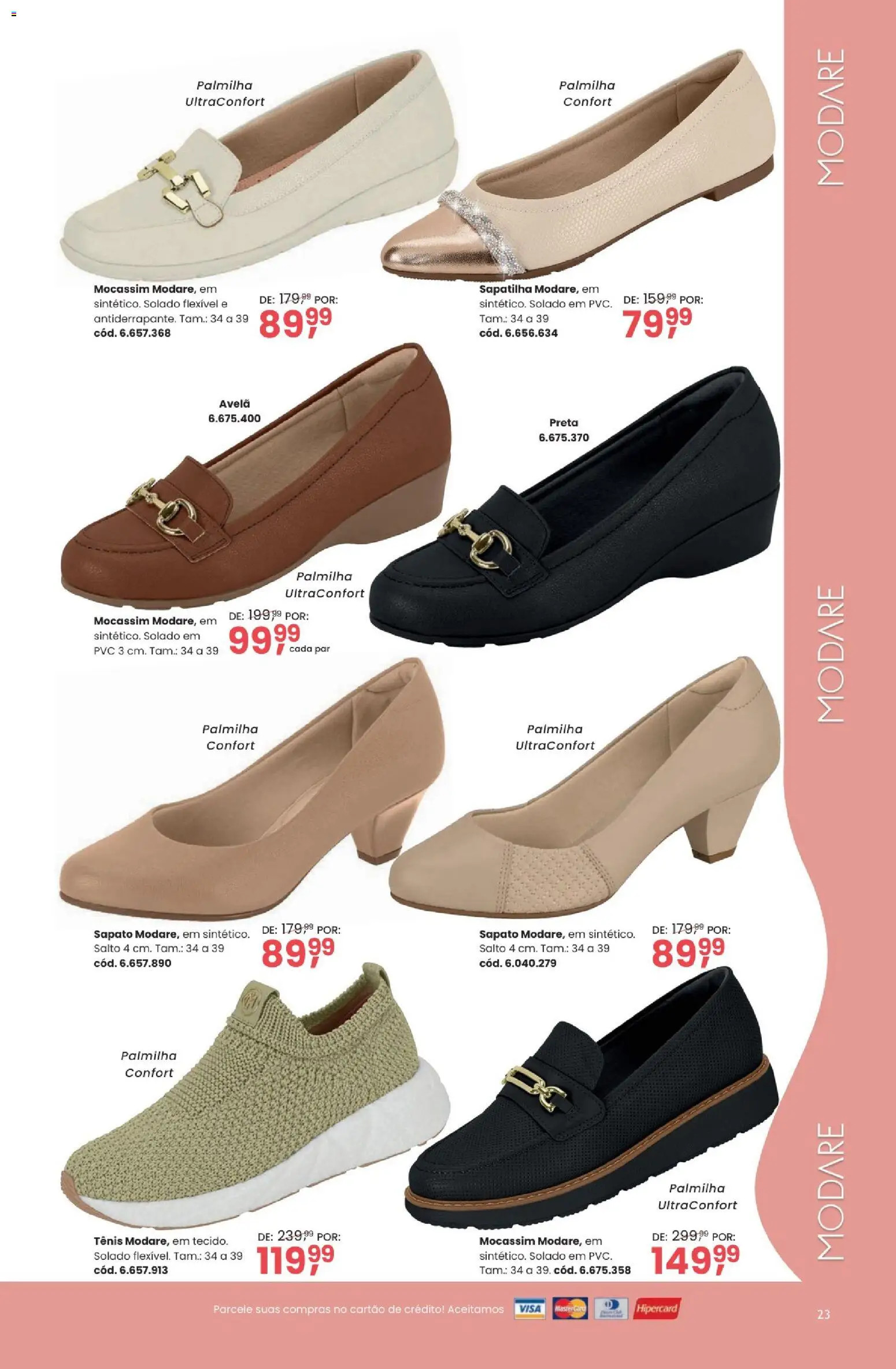 Quatro Estações Folheto - válido de 03.03.2026 | Página: 23 | Produtos: Tênis, Palmilha, Avelã