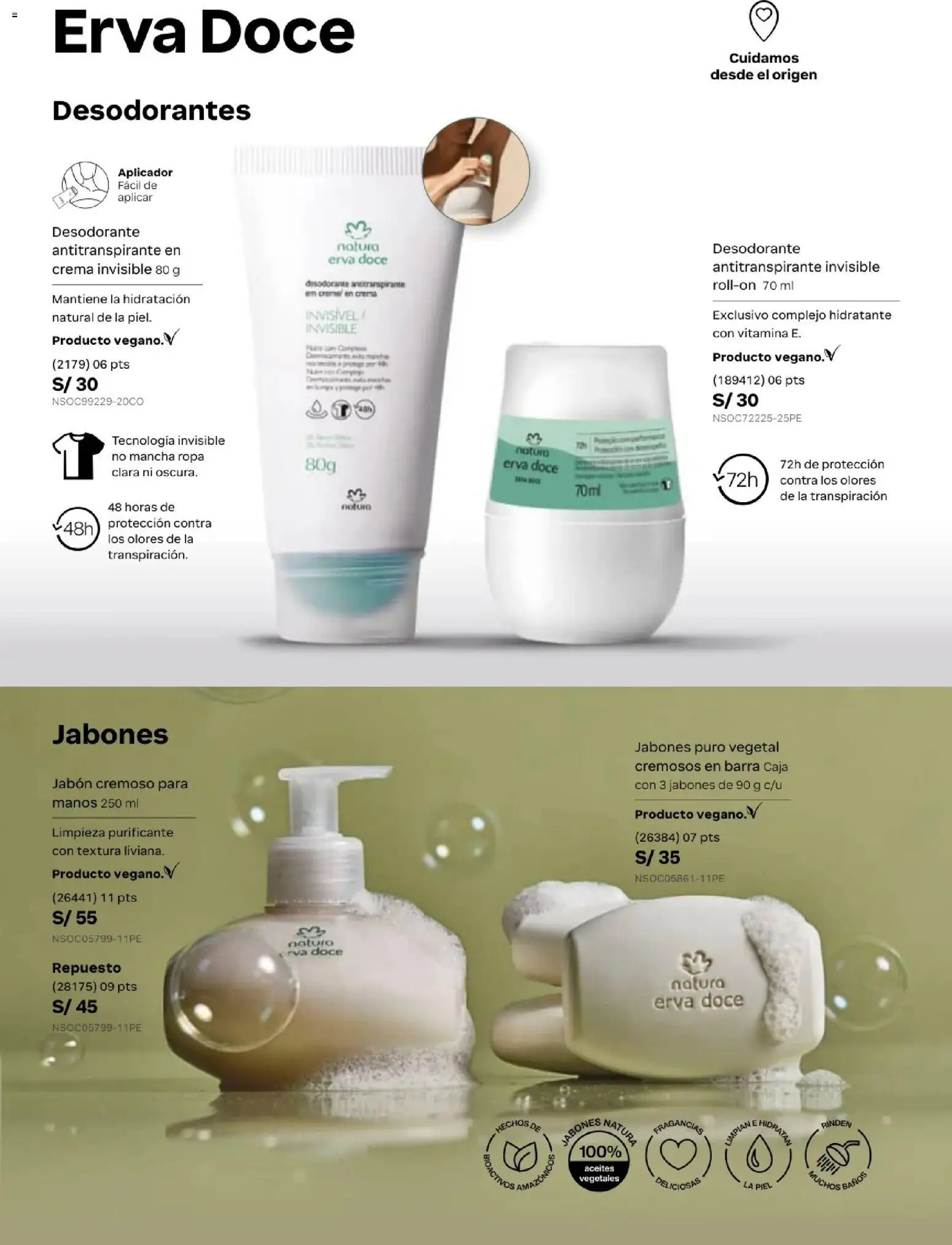 Catálogo Natura válido desde 20.02.2026 | Página: 129 | Productos: Jabón, Desodorante, Caja, Crema