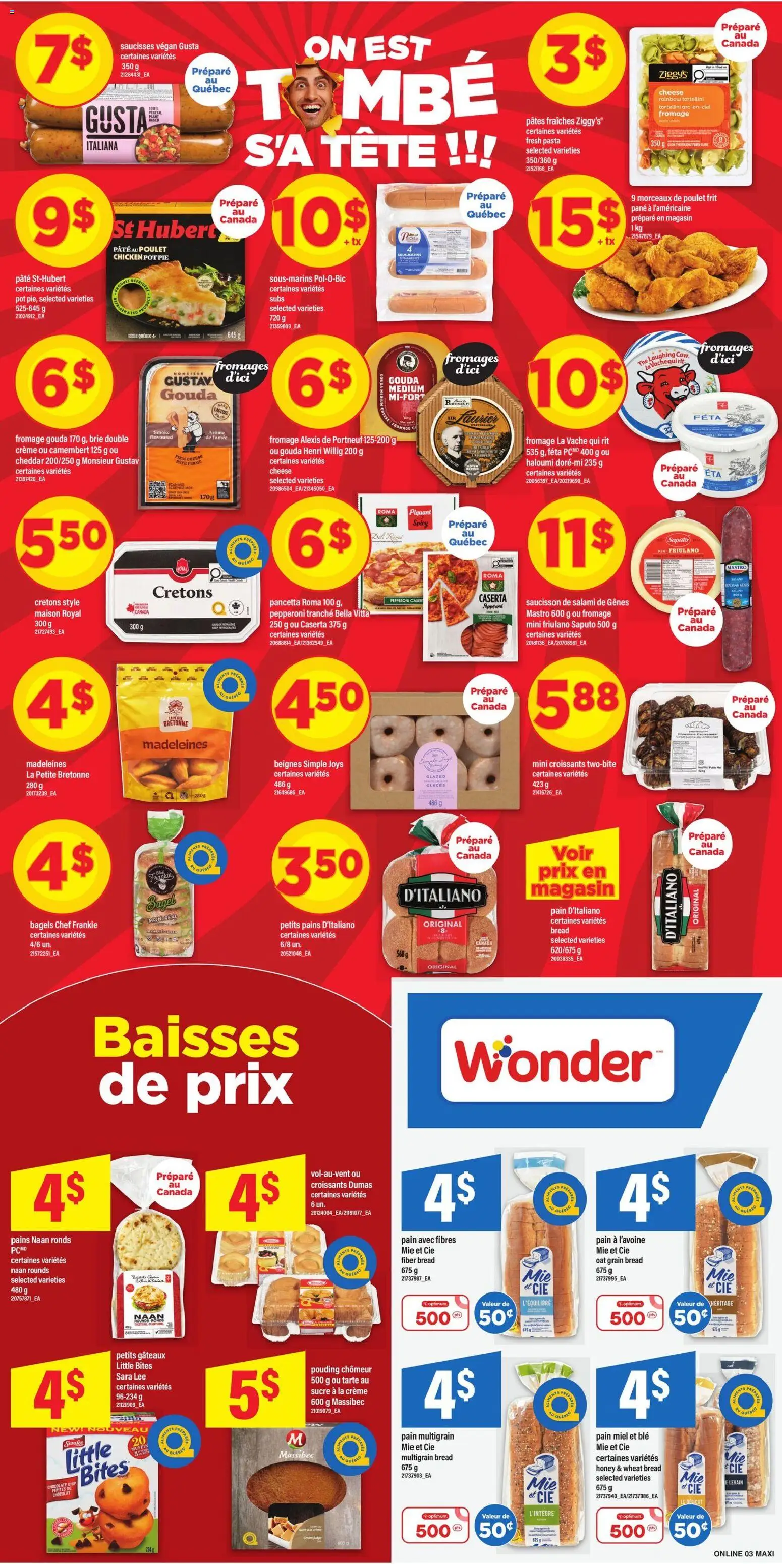 Maxi flyer valid from 30.04.2026 | Page: 7 | Products: Pasta, Bread, Chocolate, Chicken