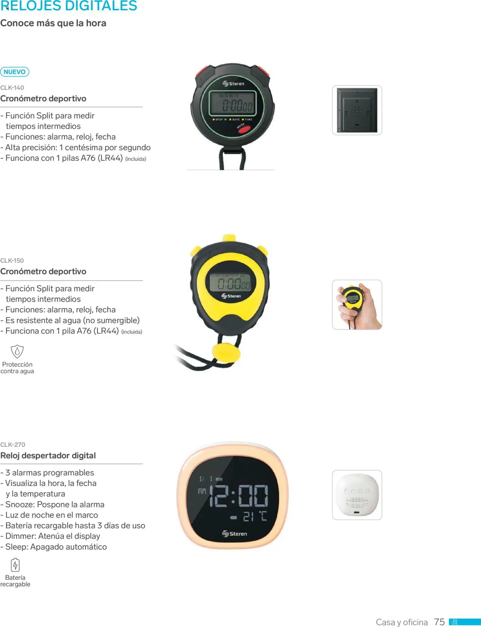 Nuevas ofertas de Steren válidas en toda la República Mexicana desde el 01.01.2026. ¡Encuentra las mejores ofertas en Steren catálogo! | Página: 87 | Productos: Agua, Alarma, Batería, Reloj