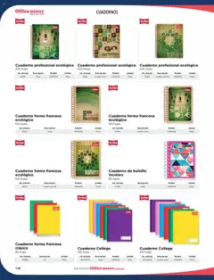 Vista previa de Office Depot catálogo 2025, nuevo folleto de la tienda, válido en México a partir del 09.01.2025 | Página: 148 | Productos: Cuadro, Cuaderno