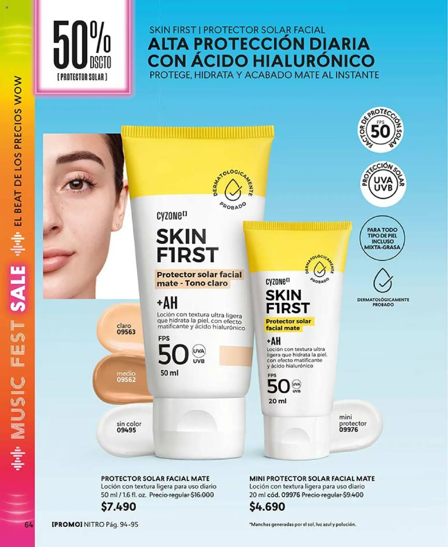 Catálogo CyZone Campaña 5 │ válido desde el 01.03.2026 | Página: 64 | Productos: Loción, Mate, Protector solar