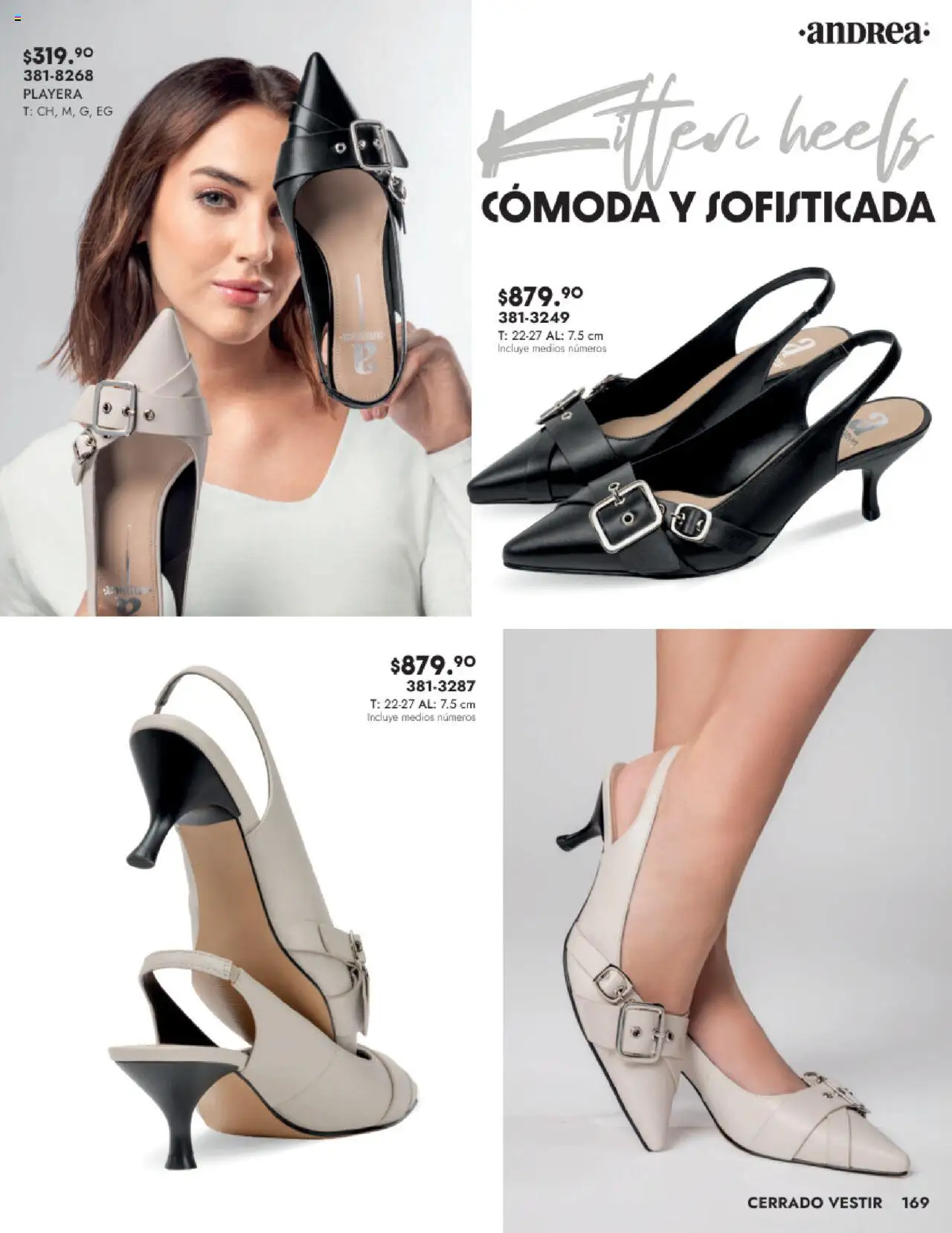 Nuevas ofertas de Andrea válidas en toda la República Mexicana desde el 24.08.2025. ¡Encuentra las mejores ofertas en Andrea - Catálogo Calzado Dama! | Página: 169 | Productos: Playera