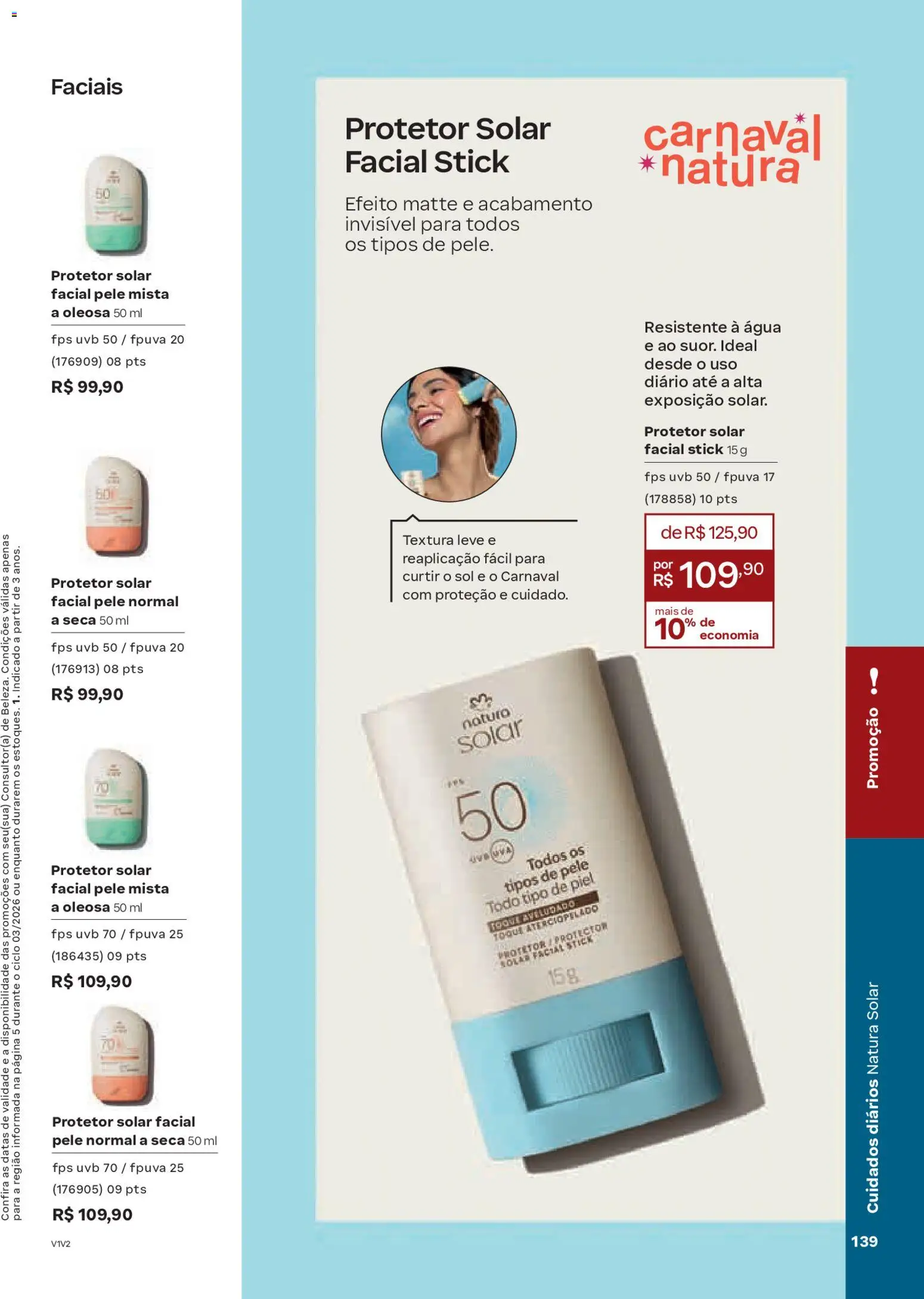 Natura Folheto - válido de 04.02.2026 | Página: 139 | Produtos: Protetor solar, Protetor solar facial