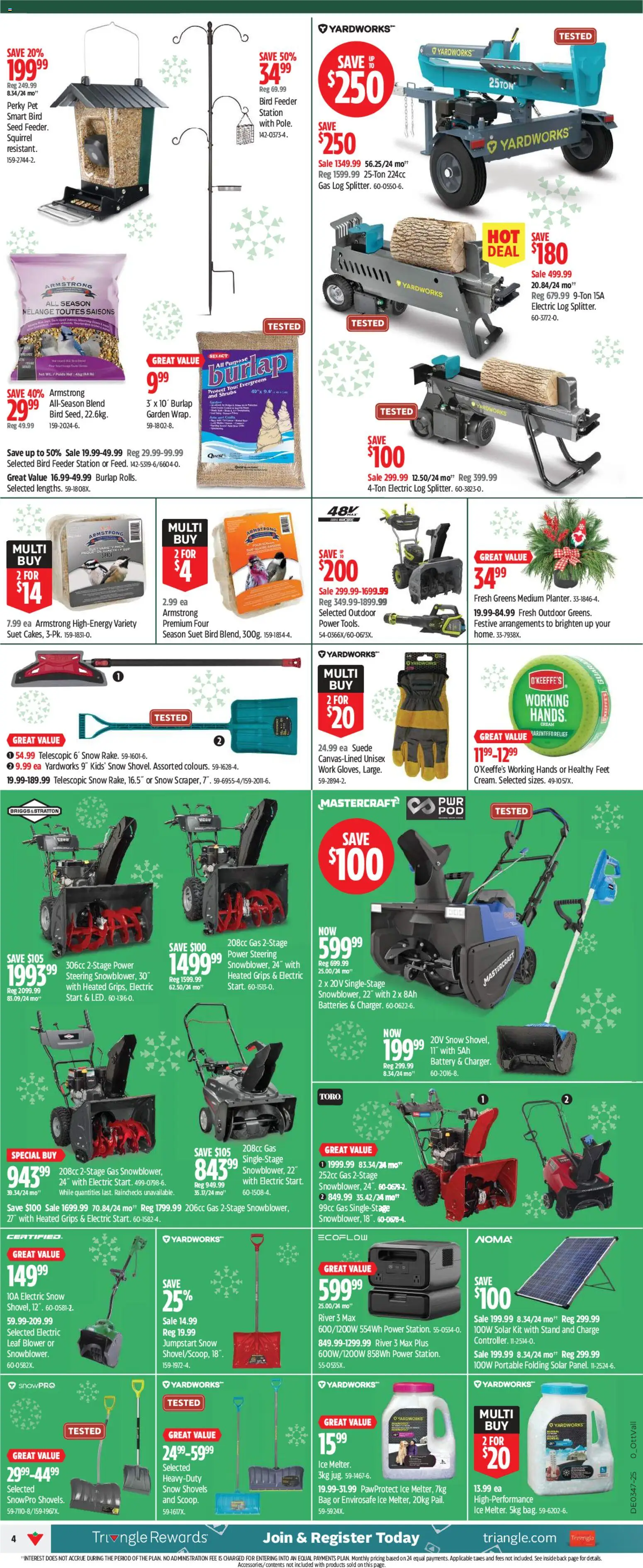 Canadian Tire flyer valid from 13.11.2025 | Page: 4 | Products: Bag, Battery