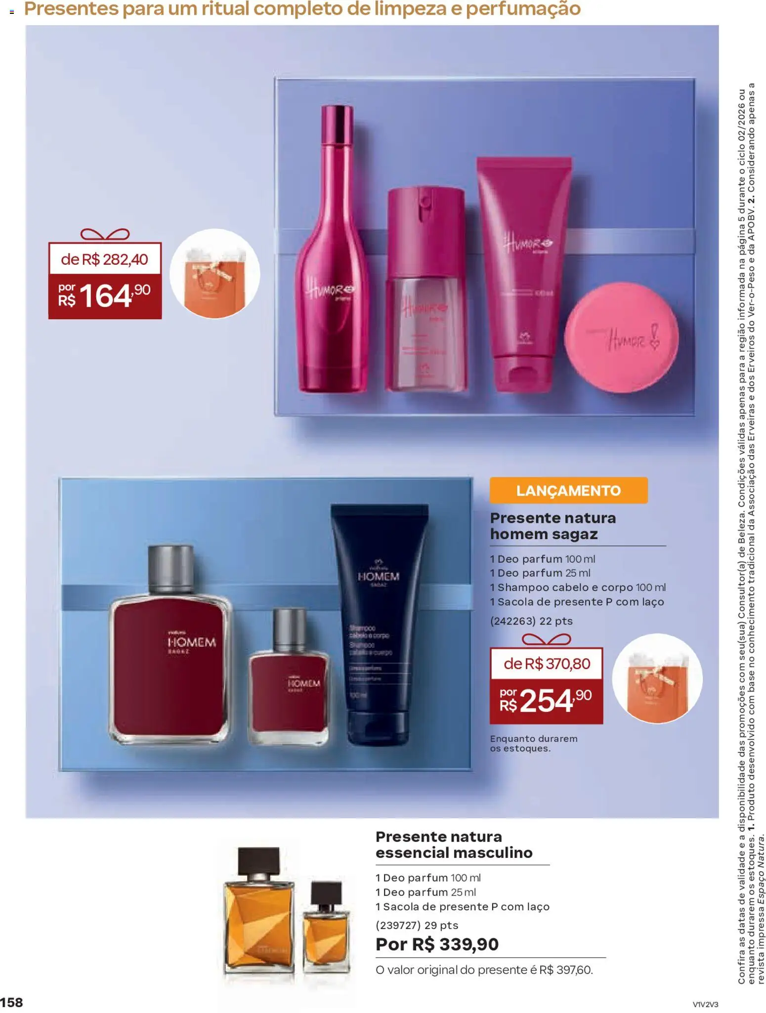 Natura Folheto - válido de 13.01.2026 | Página: 158 | Produtos: Shampoo, Revista, Base