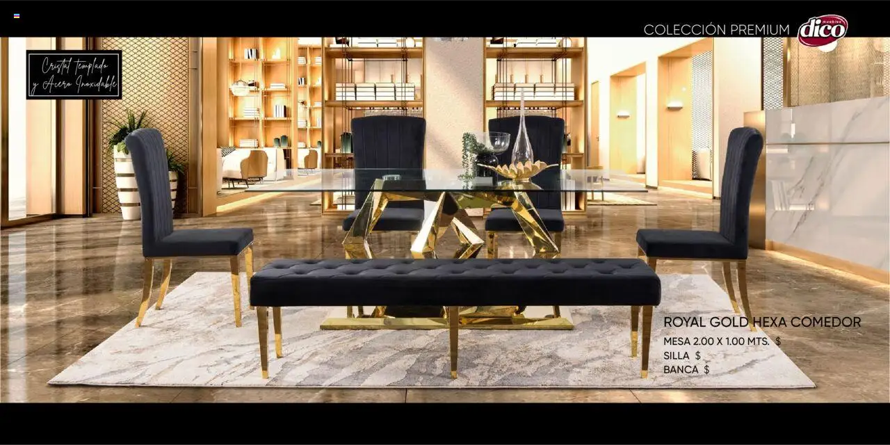Nuevas ofertas de Muebles Dico válidas en toda la República Mexicana desde el 25.10.2024. ¡Encuentra las mejores ofertas en Muebles Dico catálogo Colleción Premium ! | Página: 33 | Productos: Silla, Mesa