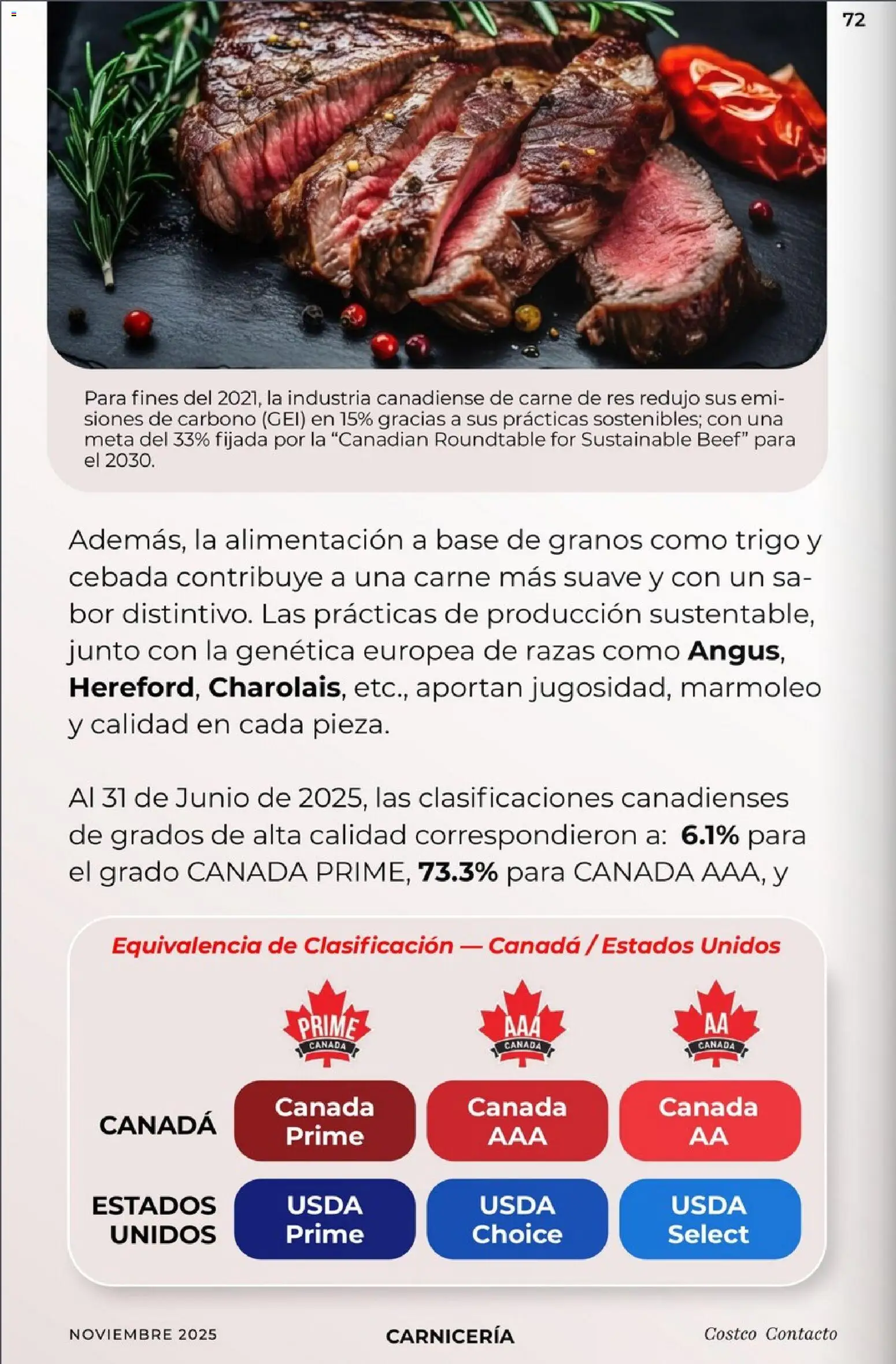 Nuevas ofertas de Costco válidas en toda la República Mexicana desde el 01.11.2025. ¡Encuentra las mejores ofertas en Costco Revista Noviembre! | Página: 72 | Productos: Res