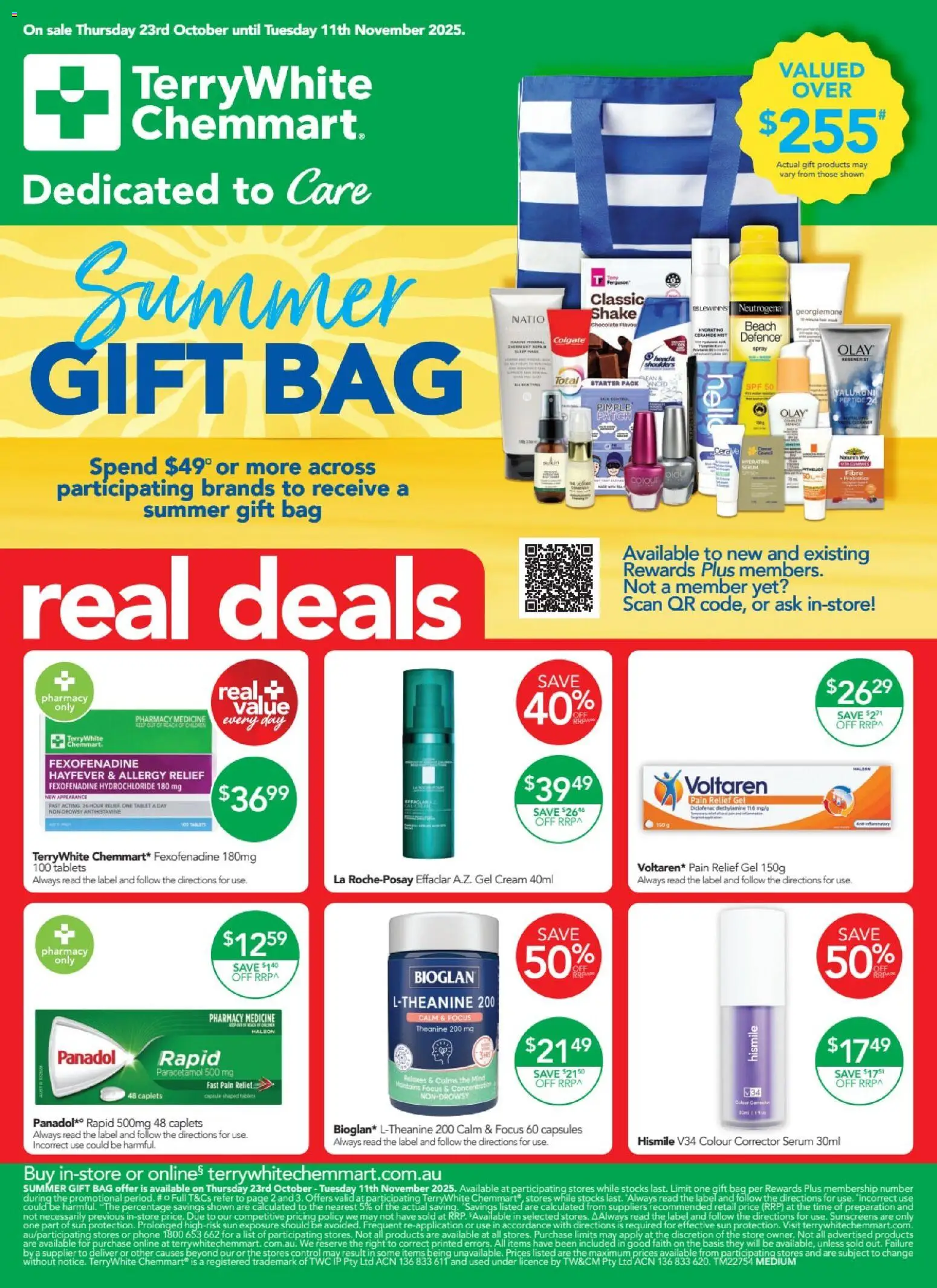 Terry White catalogue - valid from 23.10.2025 | Page: 1 | Products: Chocolate, Cream, Corrector, Allergy