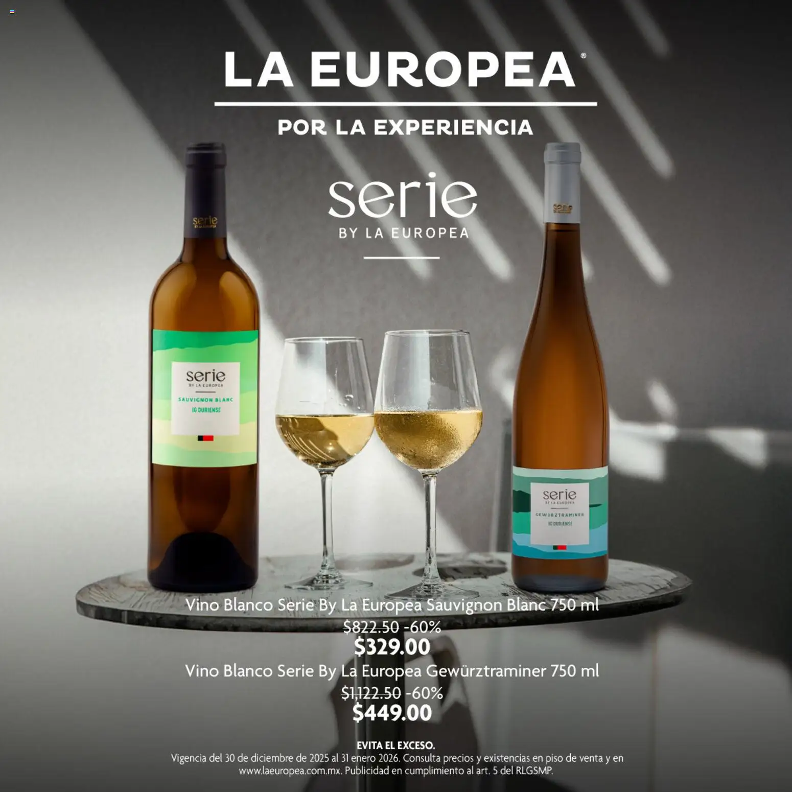 Nuevas ofertas de La Europea válidas en toda la República Mexicana desde el 30.12.2025. ¡Encuentra las mejores ofertas en La Europea catálogo Vino Blanco ! | Página: 1 | Productos: Vino