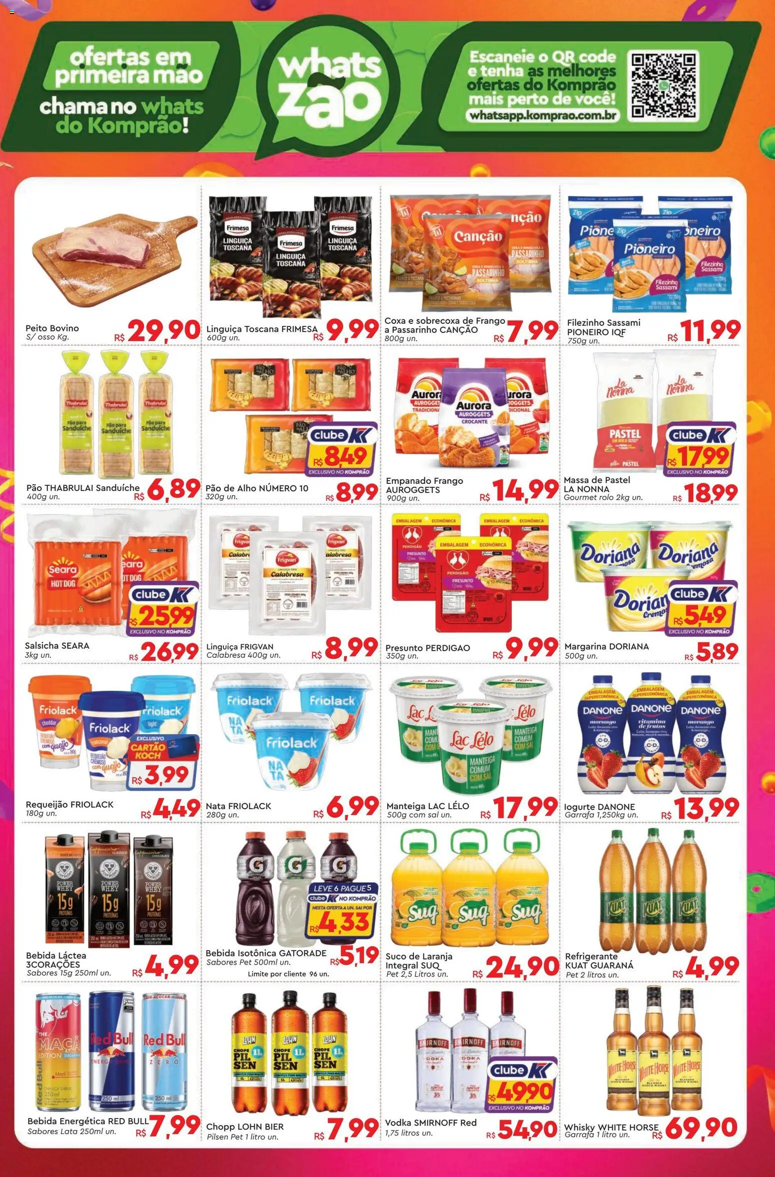 Komprao Atacadista Folheto - válido de 13.02.2026 | Página: 3 | Produtos: Gatorade, Doriana, Pao de alho, Bebida