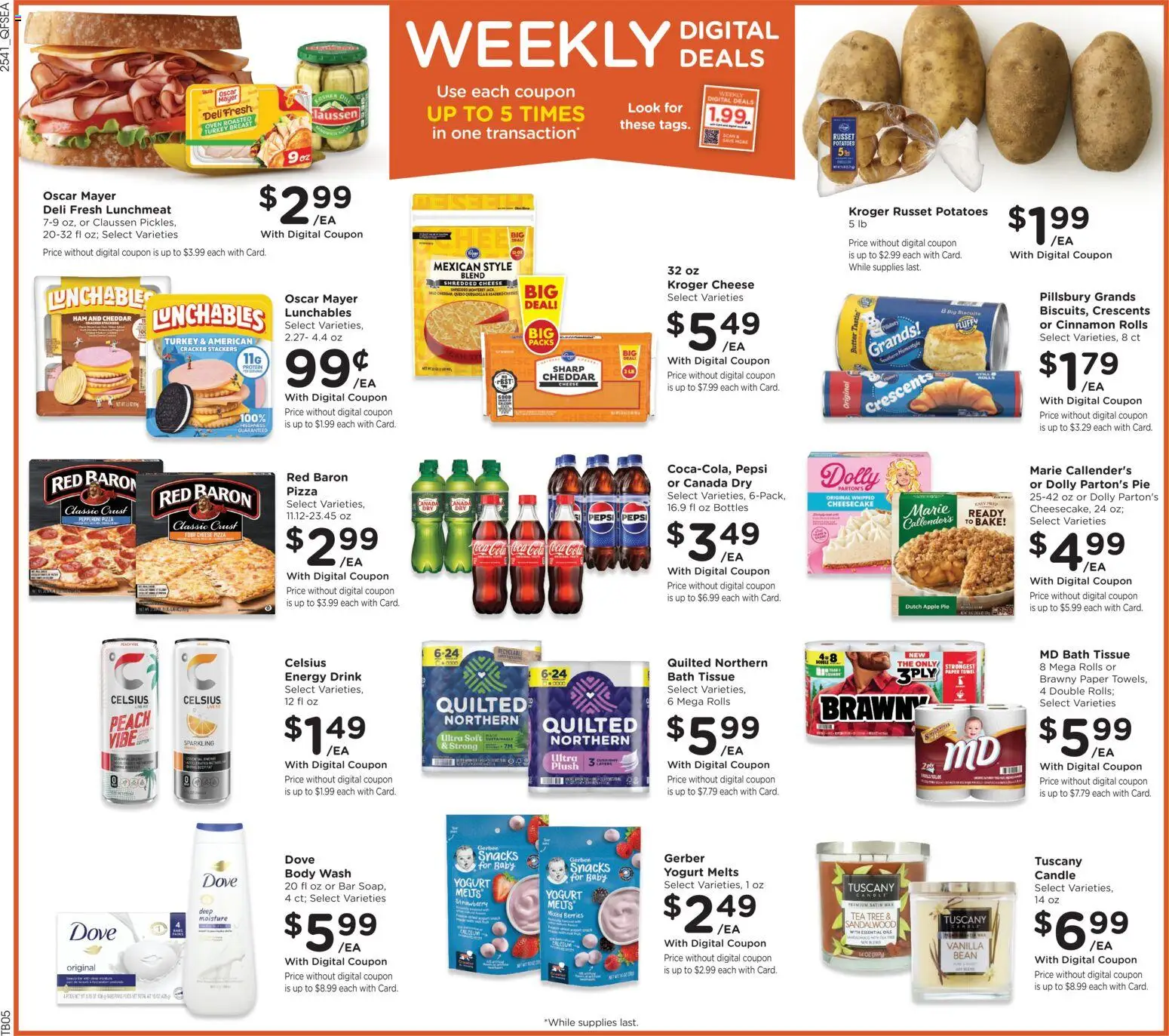 QFC Weekly Ad - WA - valid from 12.11.2025 | Page: 2 | Products: Cheese, Pizza, Apple Pie, Cheesecake