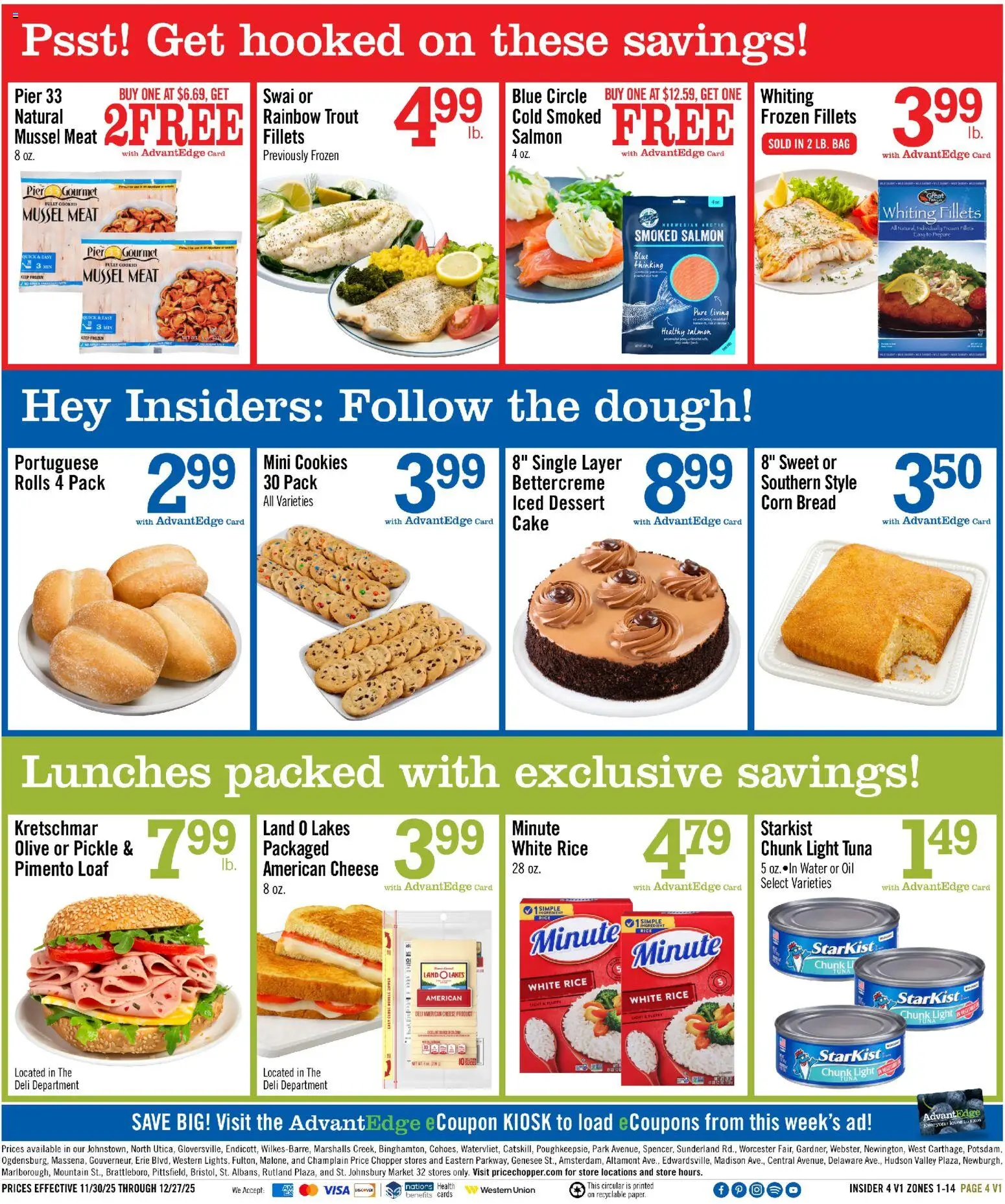 Price Chopper Flyer - valid from 29.11.2025 | Page: 4 | Products: Corn, Bread, Rice, Cookies