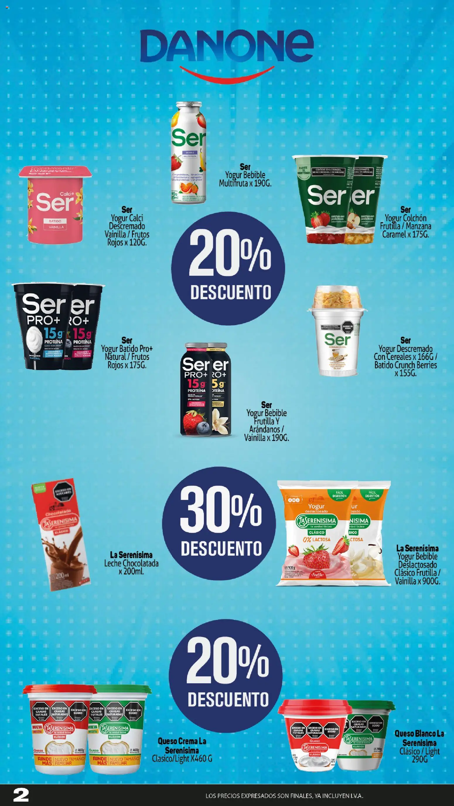 Makro ofertas Alcanza │ válido desde el 30.10.2025 | Página: 2 | Productos: Manzana, Arándanos, Chocolatada, Crema