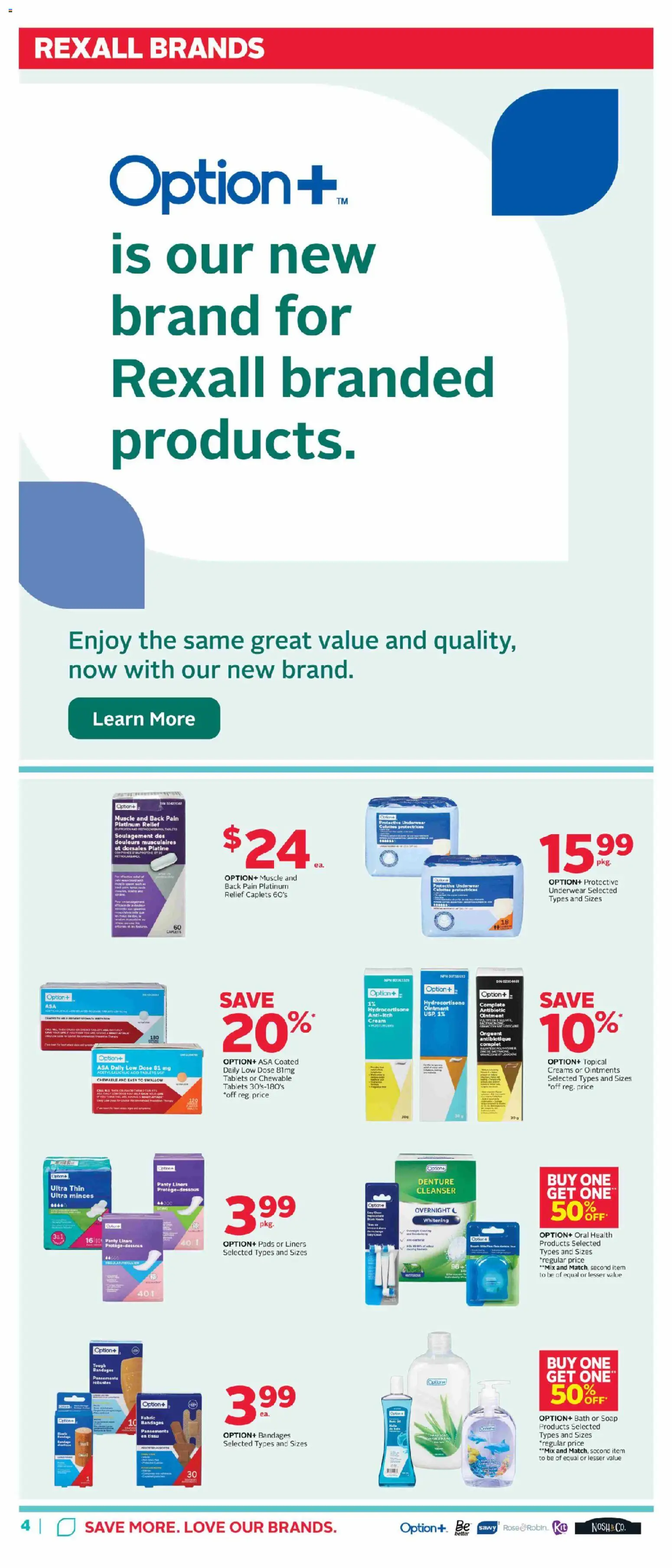 Rexall flyer valid from 20.02.2026 | Page: 9 | Products: Cream, Soap, Bath, Underwear