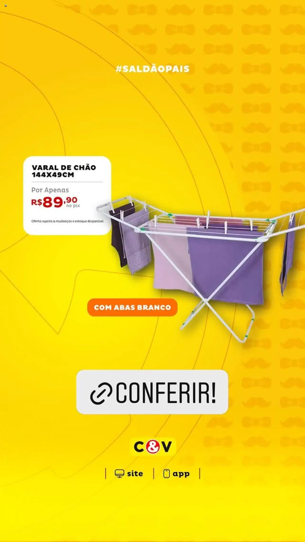 Casa e Video Folheto - válido de 13.08.2025 | Página: 5 | Produtos: Varal de chão