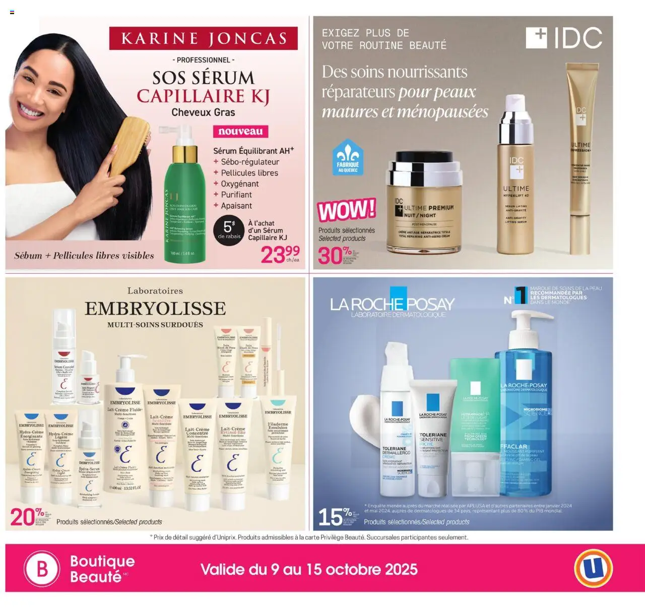 Uniprix flyer valid from 09.10.2025 | Page: 4 | Products: Cream