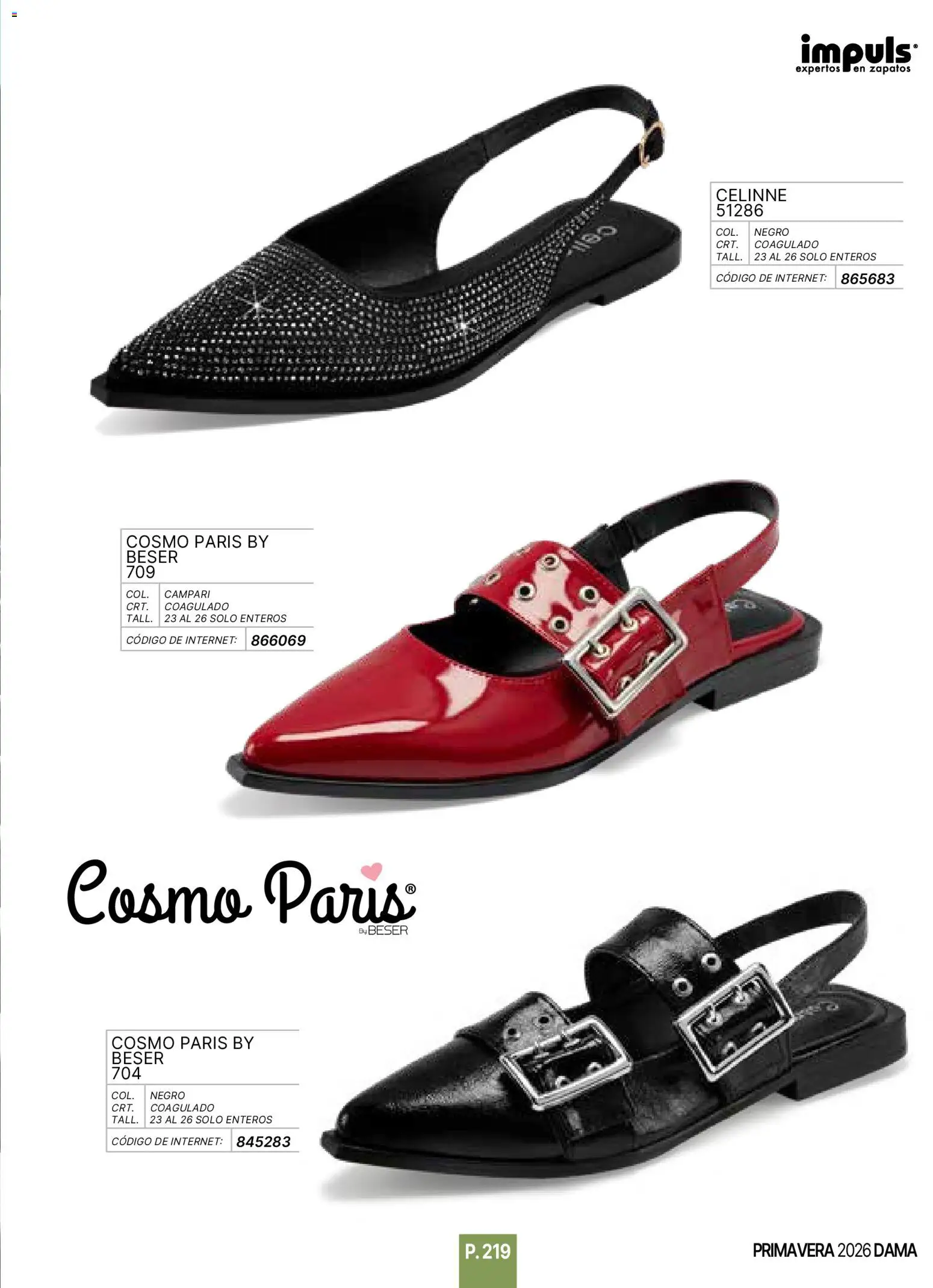 Nuevas ofertas de Impuls válidas en toda la República Mexicana desde el 01.01.2026. ¡Encuentra las mejores ofertas en Impuls catálogo Primavera! | Página: 221 | Productos: Zapatos