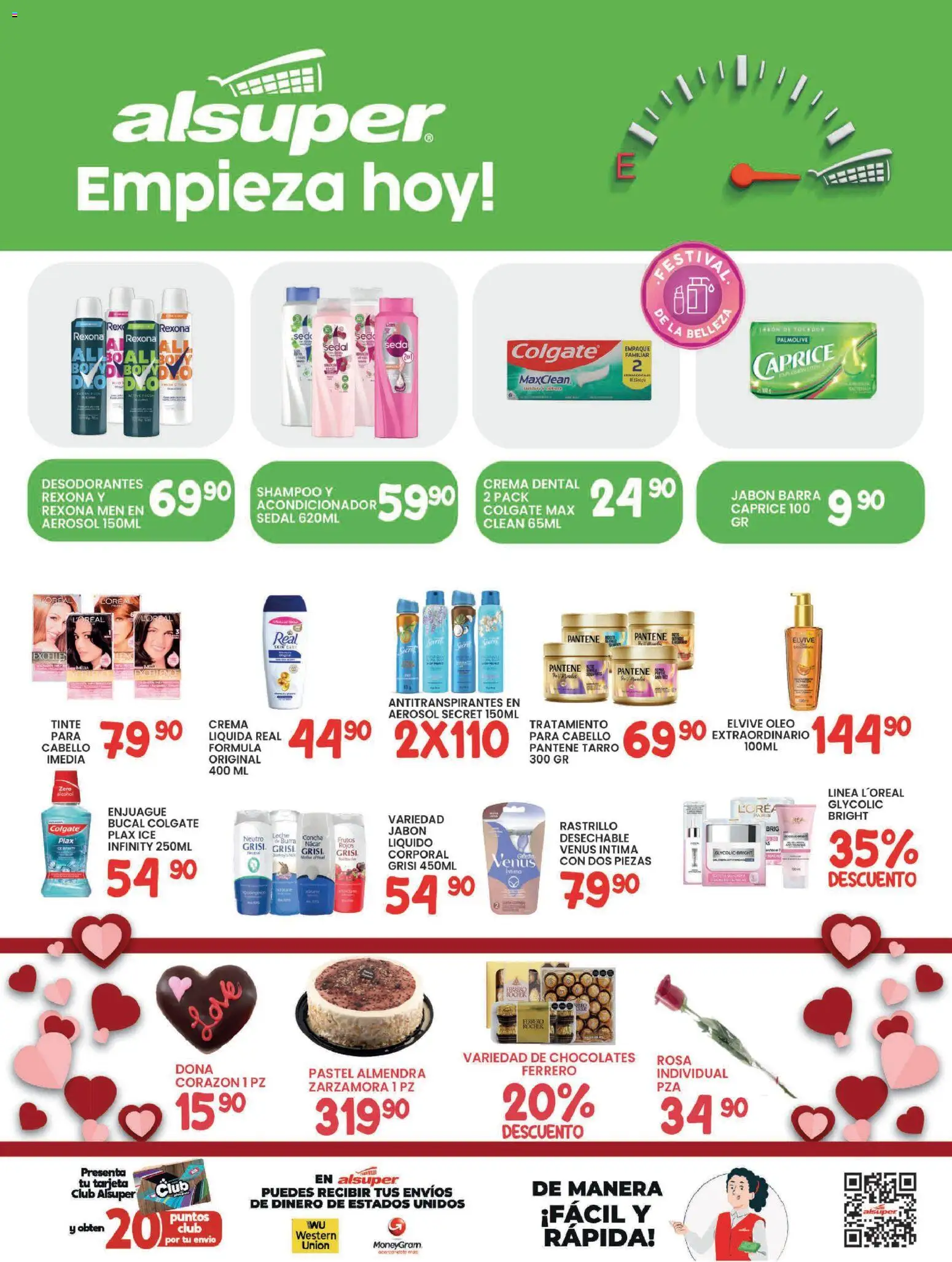 Nuevas ofertas de Alsuper válidas en toda la República Mexicana desde el 13.02.2026. ¡Encuentra las mejores ofertas en Alsuper folleto Saltillo! | Página: 8 | Productos: Rastrillo, Leche, Pastel, Acondicionador