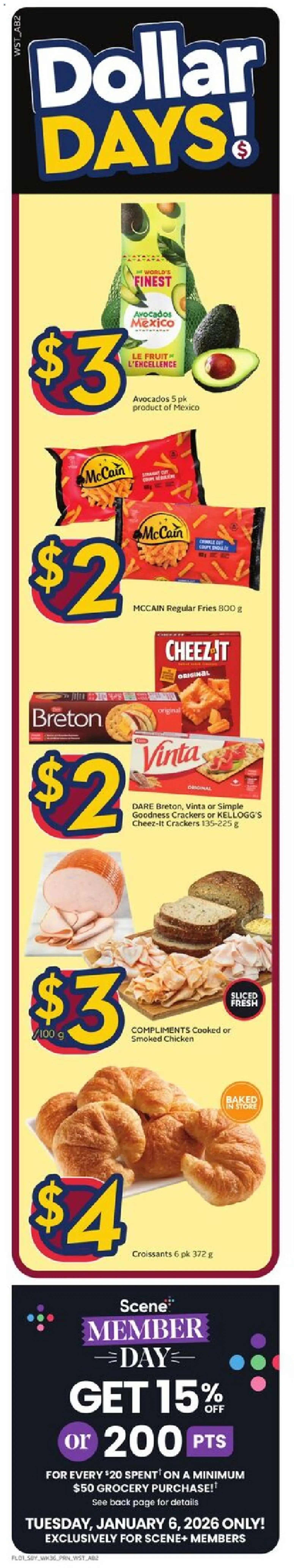 Safeway flyer valid from 01.01.2026 | Page: 2 | Products: Chicken