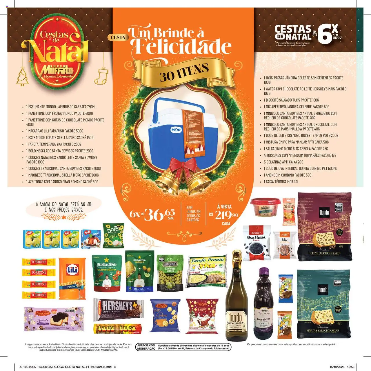 Super Muffato Folheto - válido de 13.10.2025 | Página: 6 | Produtos: Espumante, Caixa, Maionese, Doce de leite