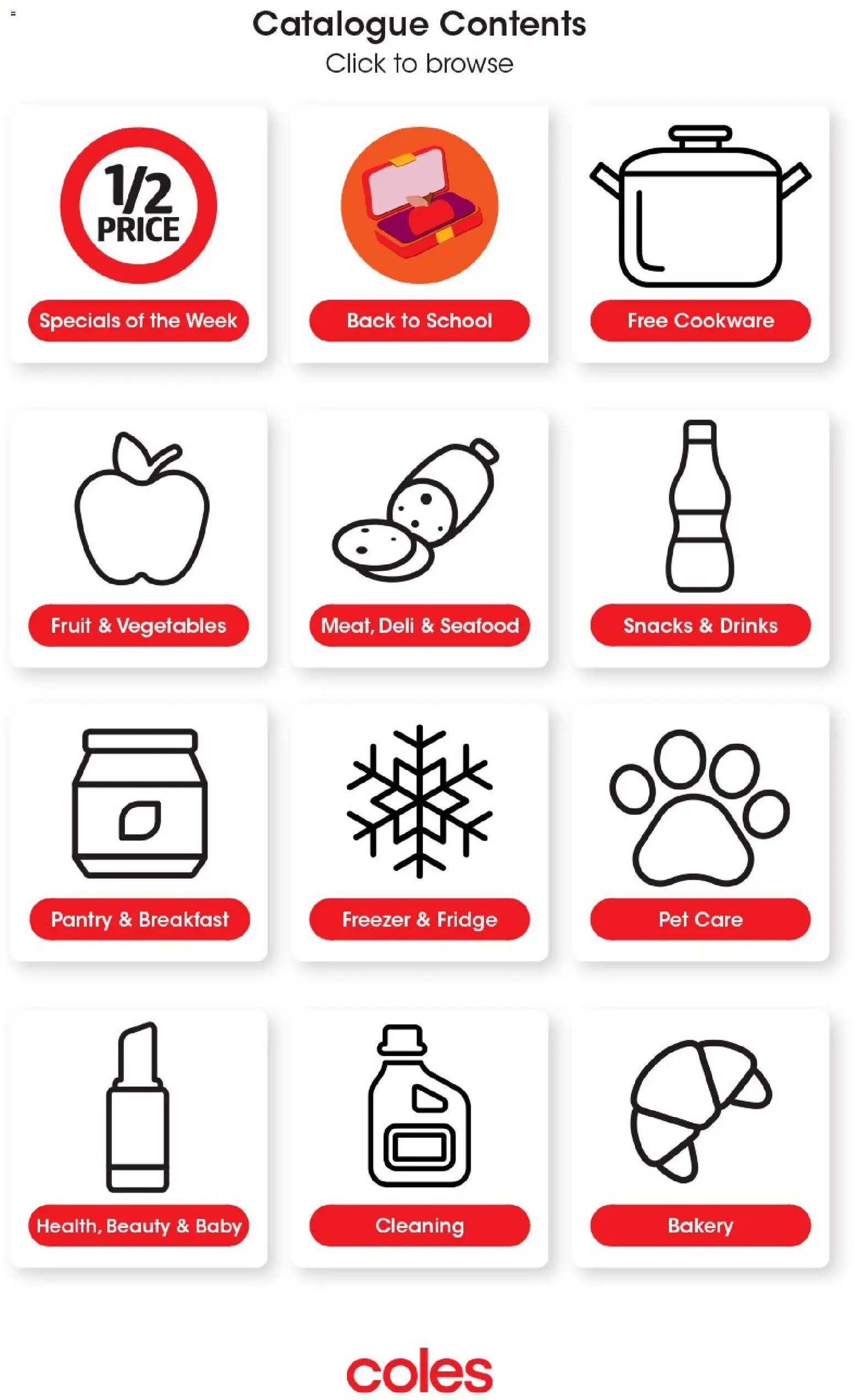 Coles catalogue - valid from 22.04.2026 | Page: 46 | Products: Cookware, Fridge, Freezer, Bakery