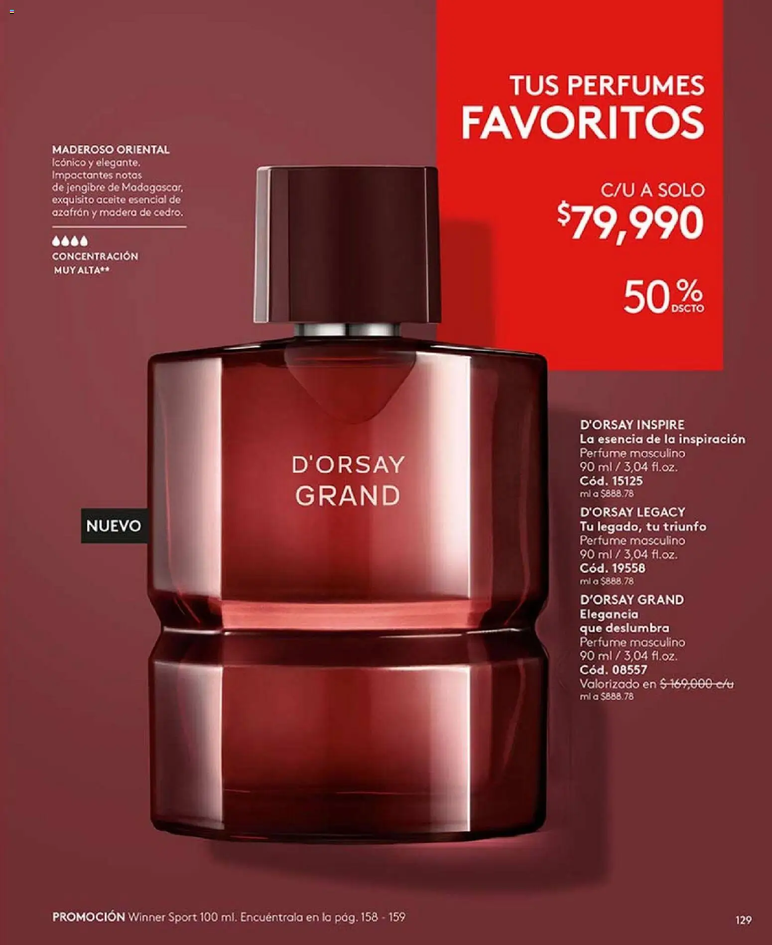 Ésika revista - valida desde el 01.02.2026 | Página: 129 | Productos: Perfume, Aceite