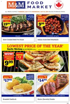 Preview of M&M Food Market weekly flyer / circulaire from shop M&M Food Market valid from 17.07.2025