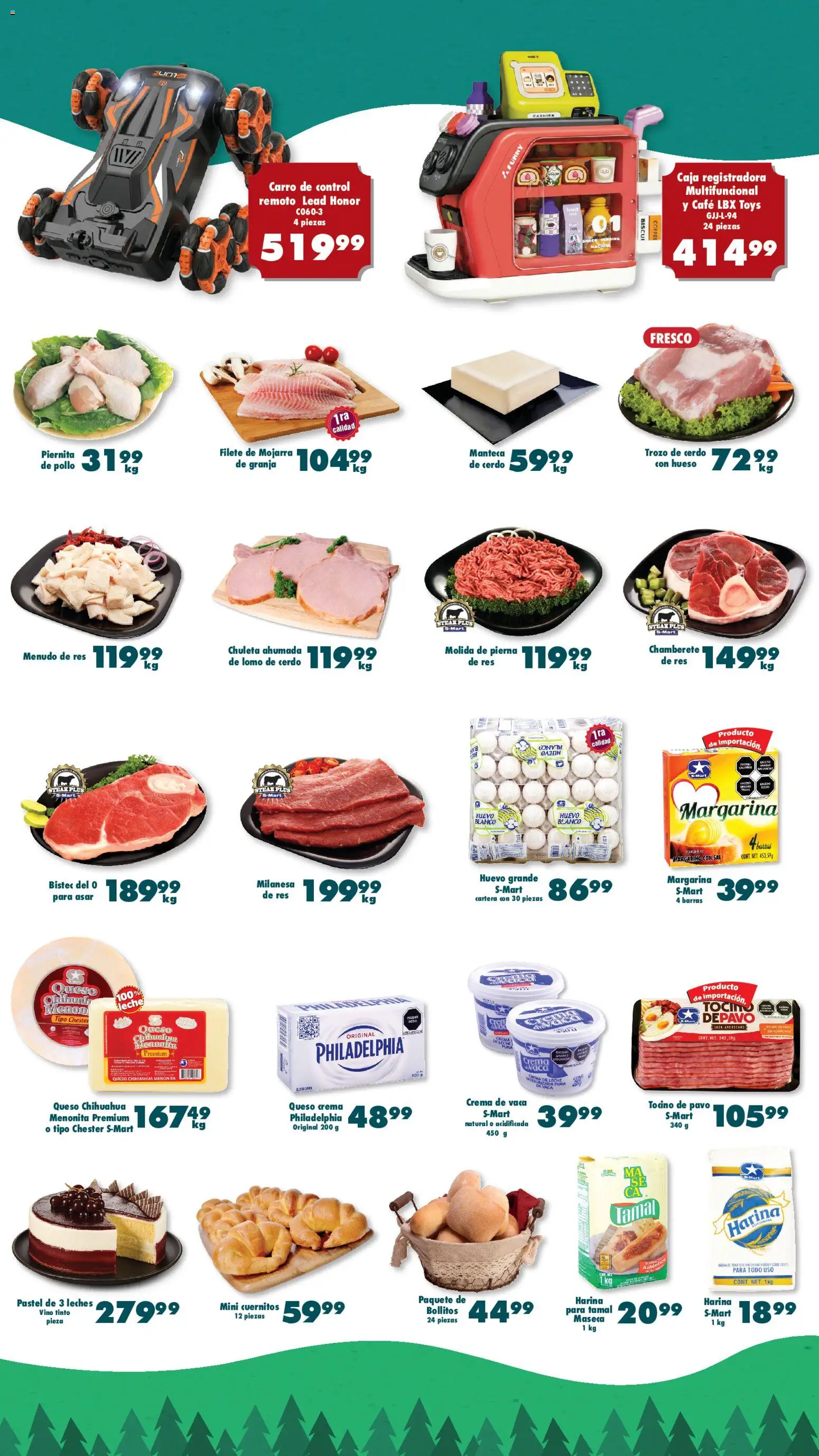 Nuevas ofertas de S-Mart válidas en toda la República Mexicana desde el 09.12.2025. ¡Encuentra las mejores ofertas en S-Mart folleto Nuevo Laredo! | Página: 2 | Productos: Sal, Pastel, Vino, Caja