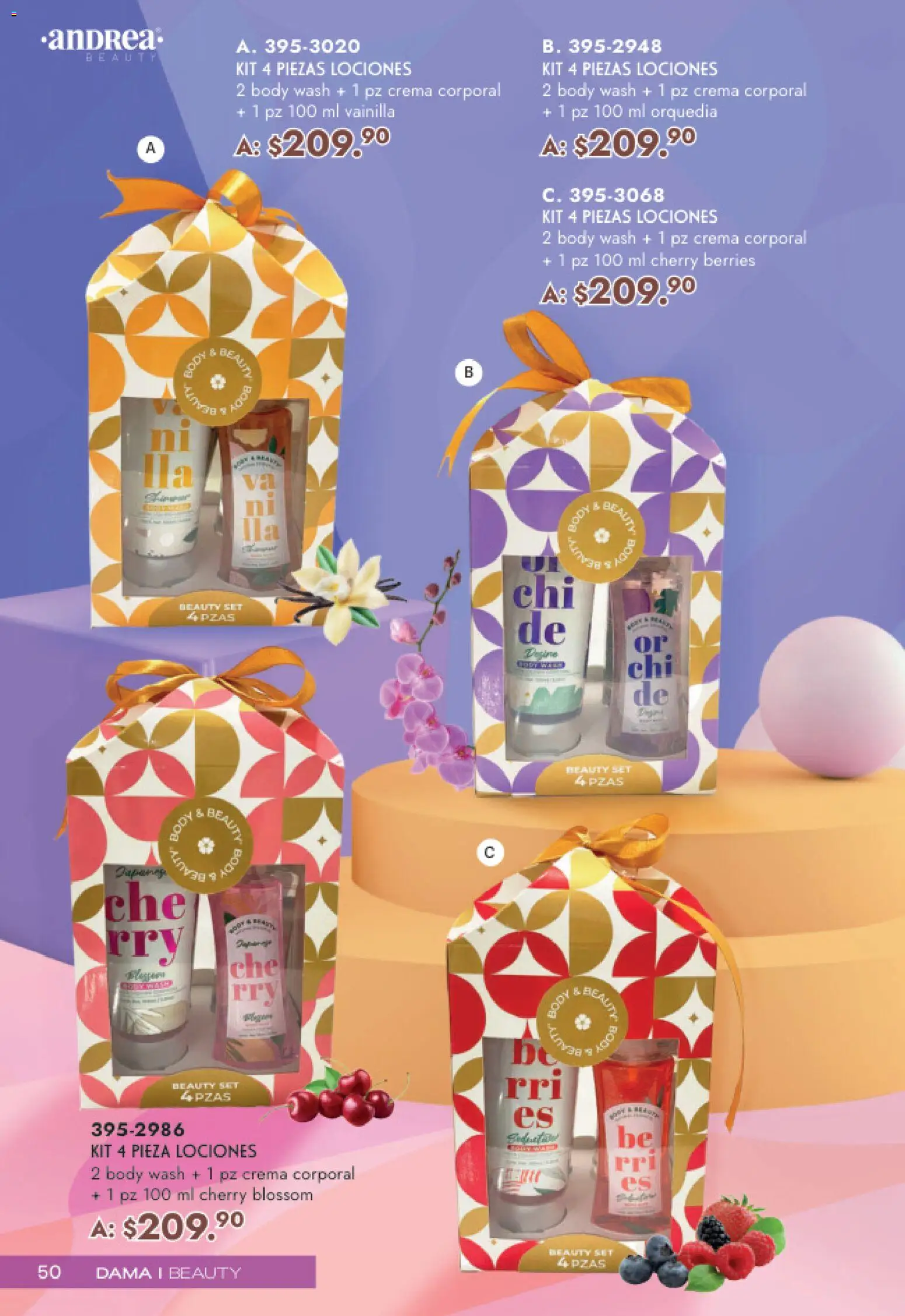 Nuevas ofertas de Andrea válidas en toda la República Mexicana desde el 19.04.2026. ¡Encuentra las mejores ofertas en Andrea catálogo Mamá y Peques! | Página: 50 | Productos: Crema, Body, Crema corporal