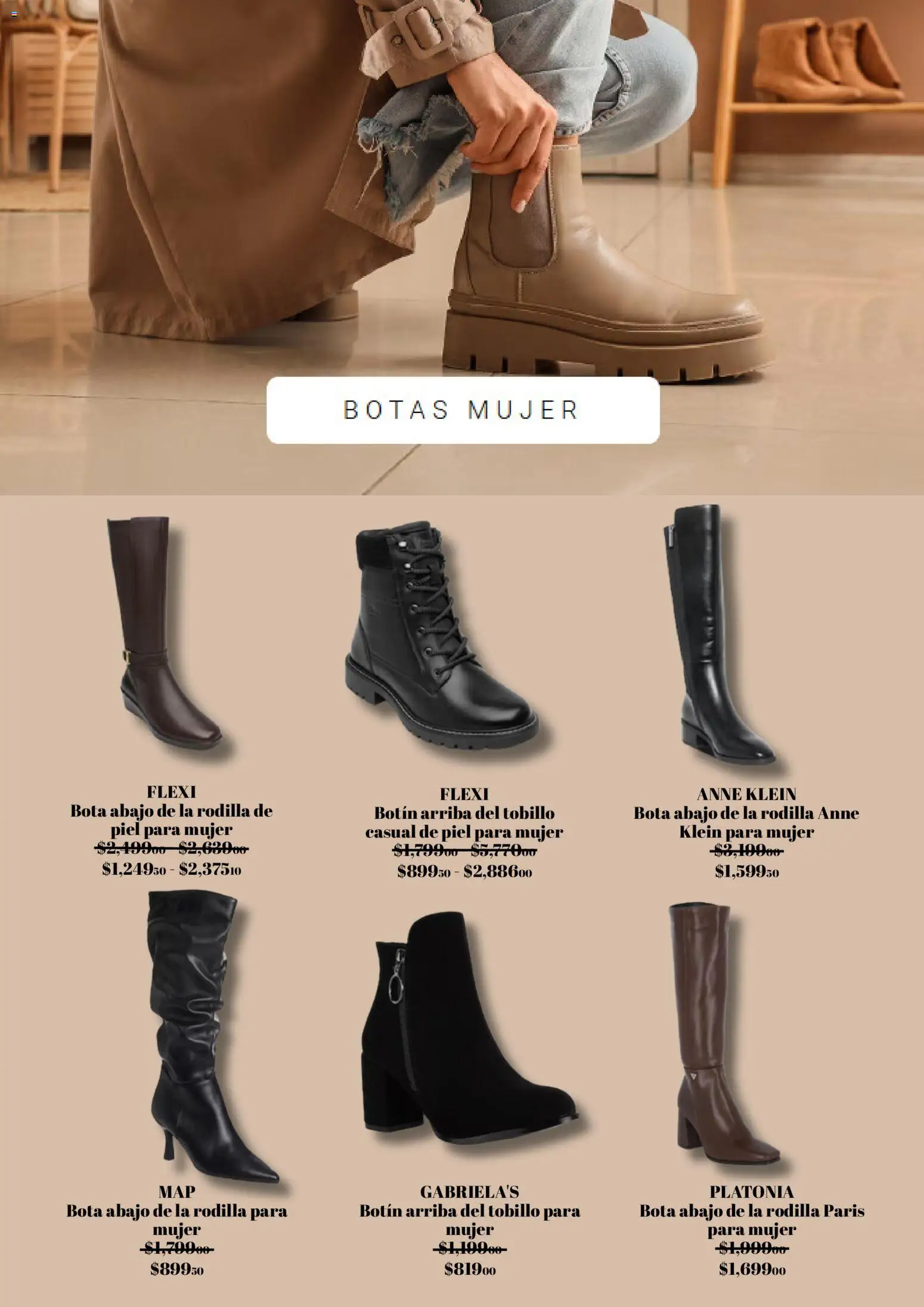 Nuevas ofertas de Liverpool válidas en toda la República Mexicana desde el 02.01.2026. ¡Encuentra las mejores ofertas en Liverpool catálogo Invierno! | Página: 3 | Productos: Botas, Botín