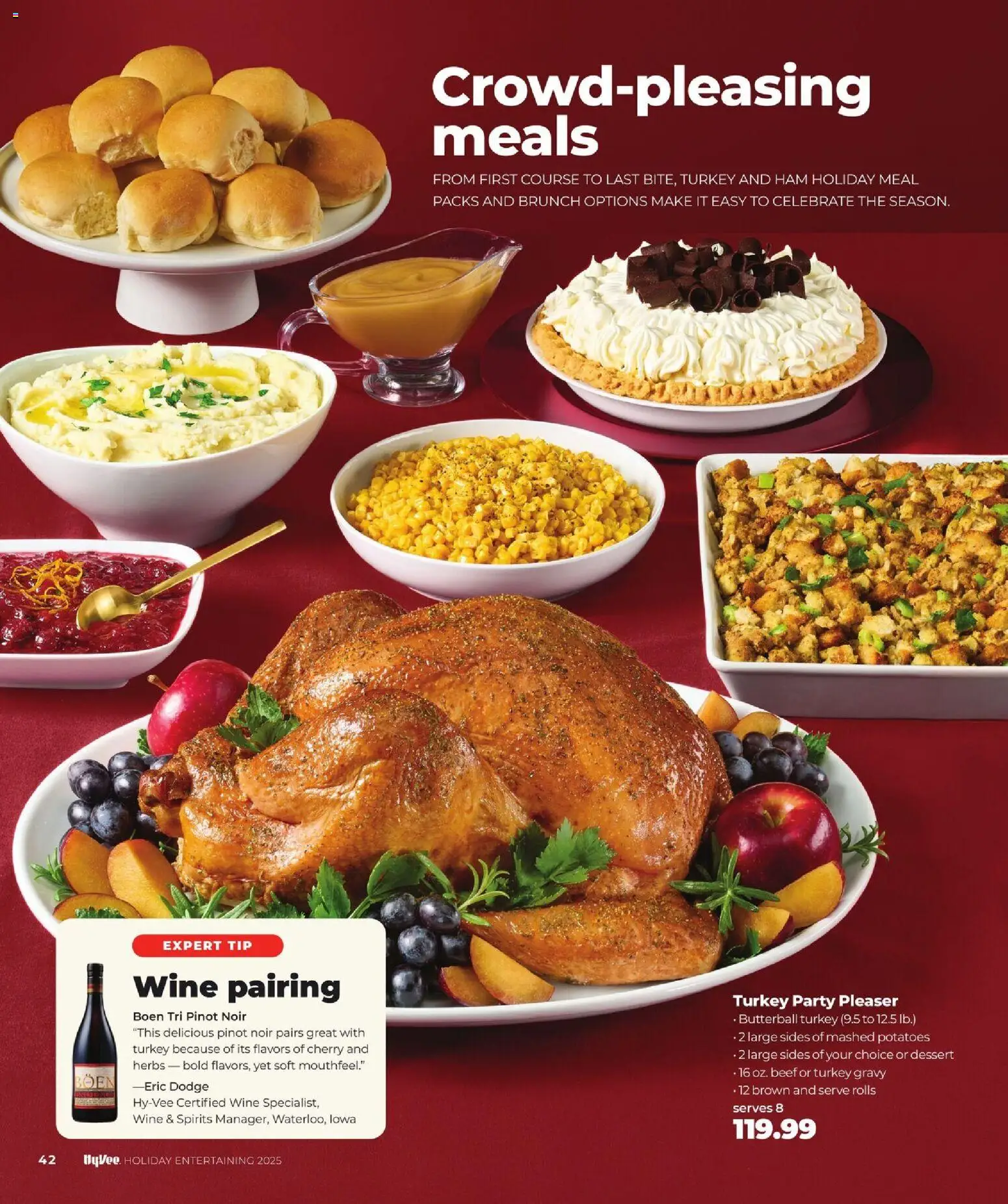 HyVee Holiday Entertaining - valid from 10.11.2025 | Page: 44 | Products: Ham, Wine, Beef, Potatoes