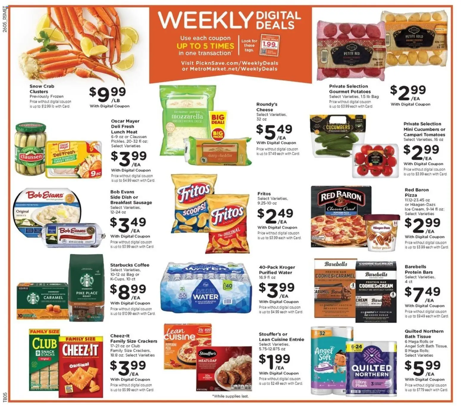 Pick ‘n Save Weekly Ad - valid from 04.03.2026 | Page: 2 | Products: Cheese, Coffee, Water, Sugar