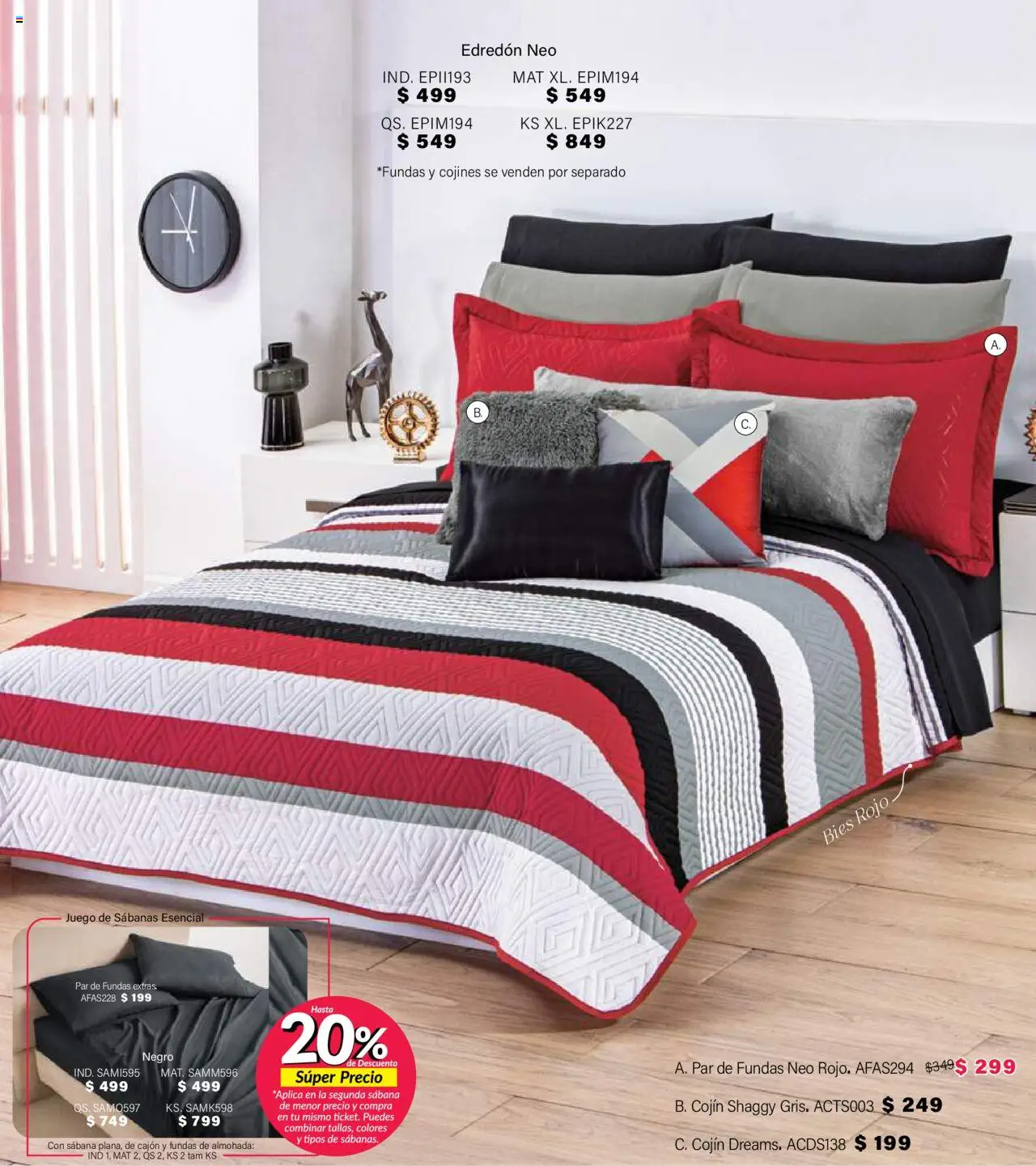 Nuevas ofertas de Colchas Concord válidas en toda la República Mexicana desde el 01.08.2025. ¡Encuentra las mejores ofertas en Colchas Concord - Catálogo! | Página: 197 | Productos: Juego, Almohada, Sabanas