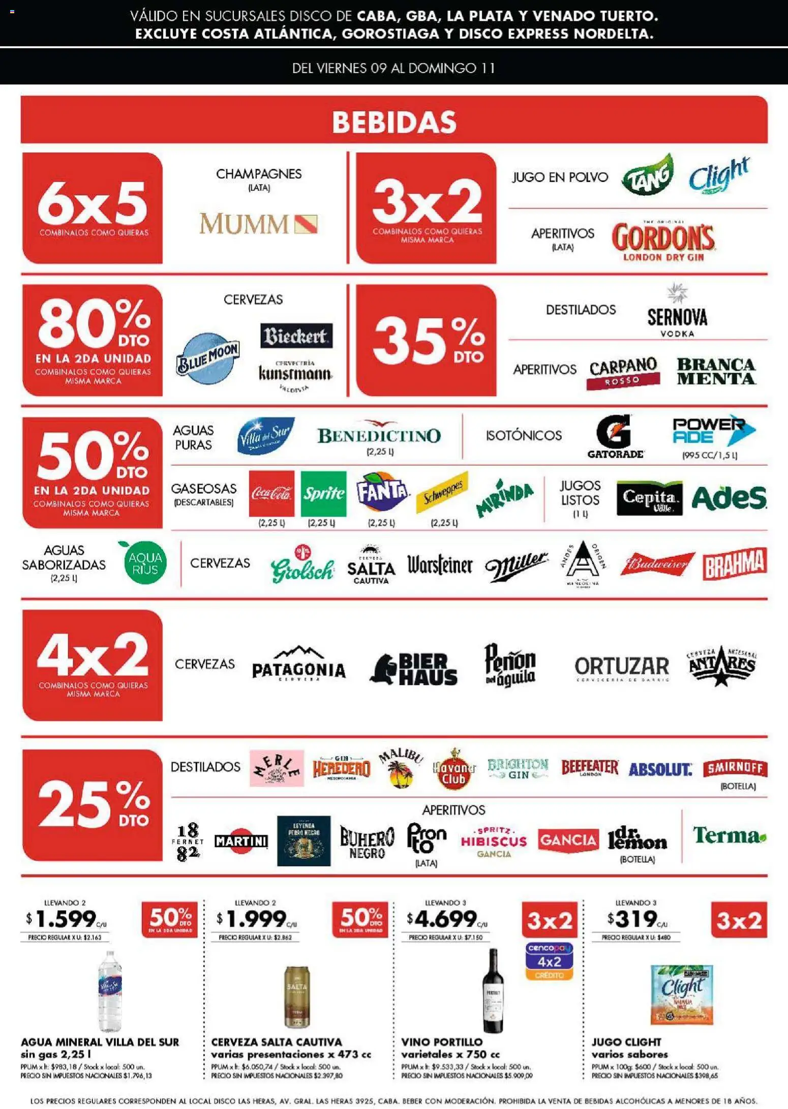 Disco ofertas │ válido desde el 09.01.2026 | Página: 5 | Productos: Vodka, Disco, Botella, Fernet